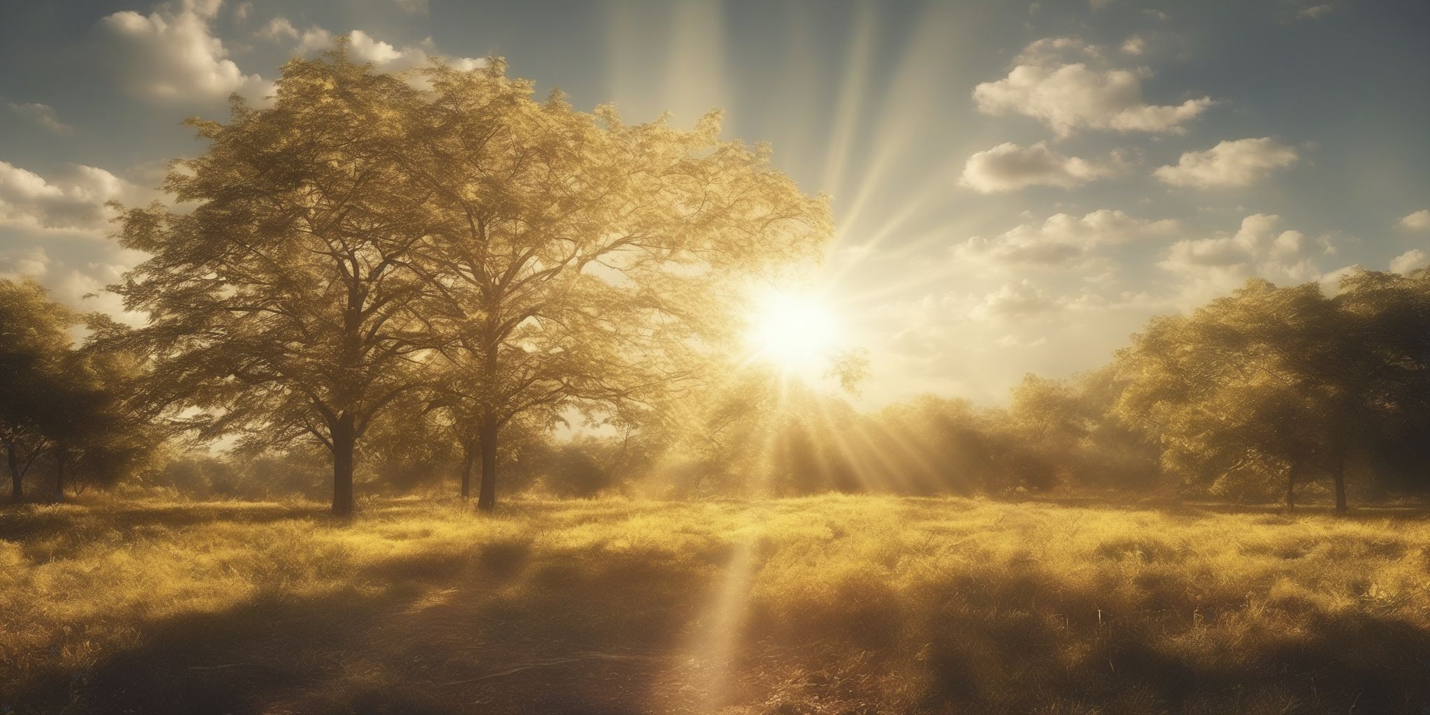 Sunshine  in realistic, photographic style