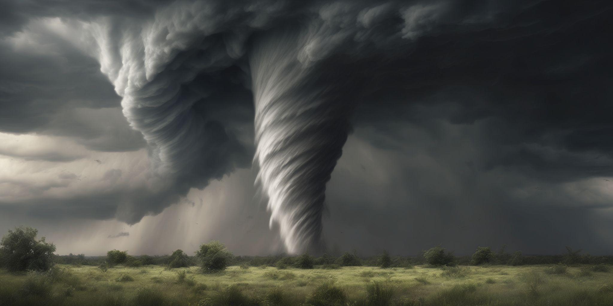 Tornado  in realistic, photographic style