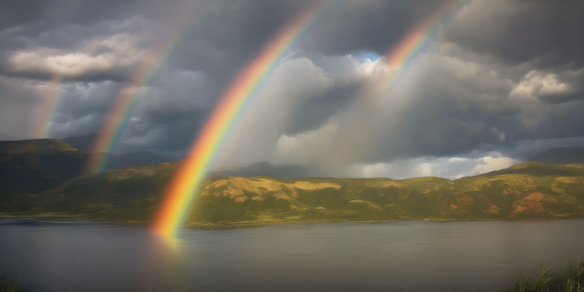 Rainbow  in realistic, photographic style