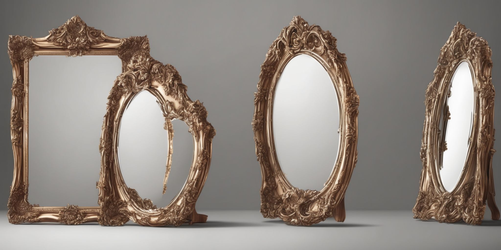 Mirror  in realistic, photographic style