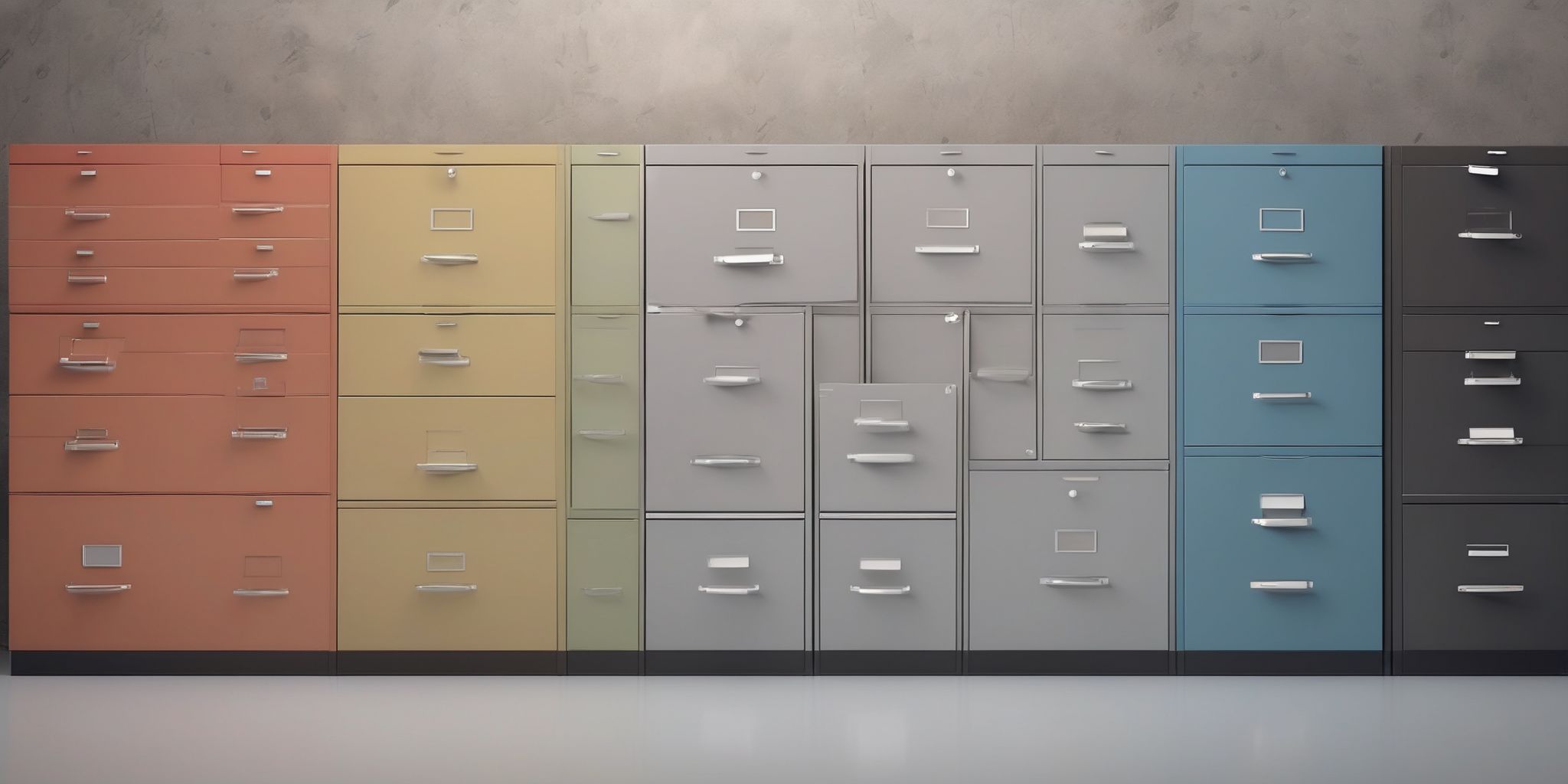 Filing cabinet  in realistic, photographic style