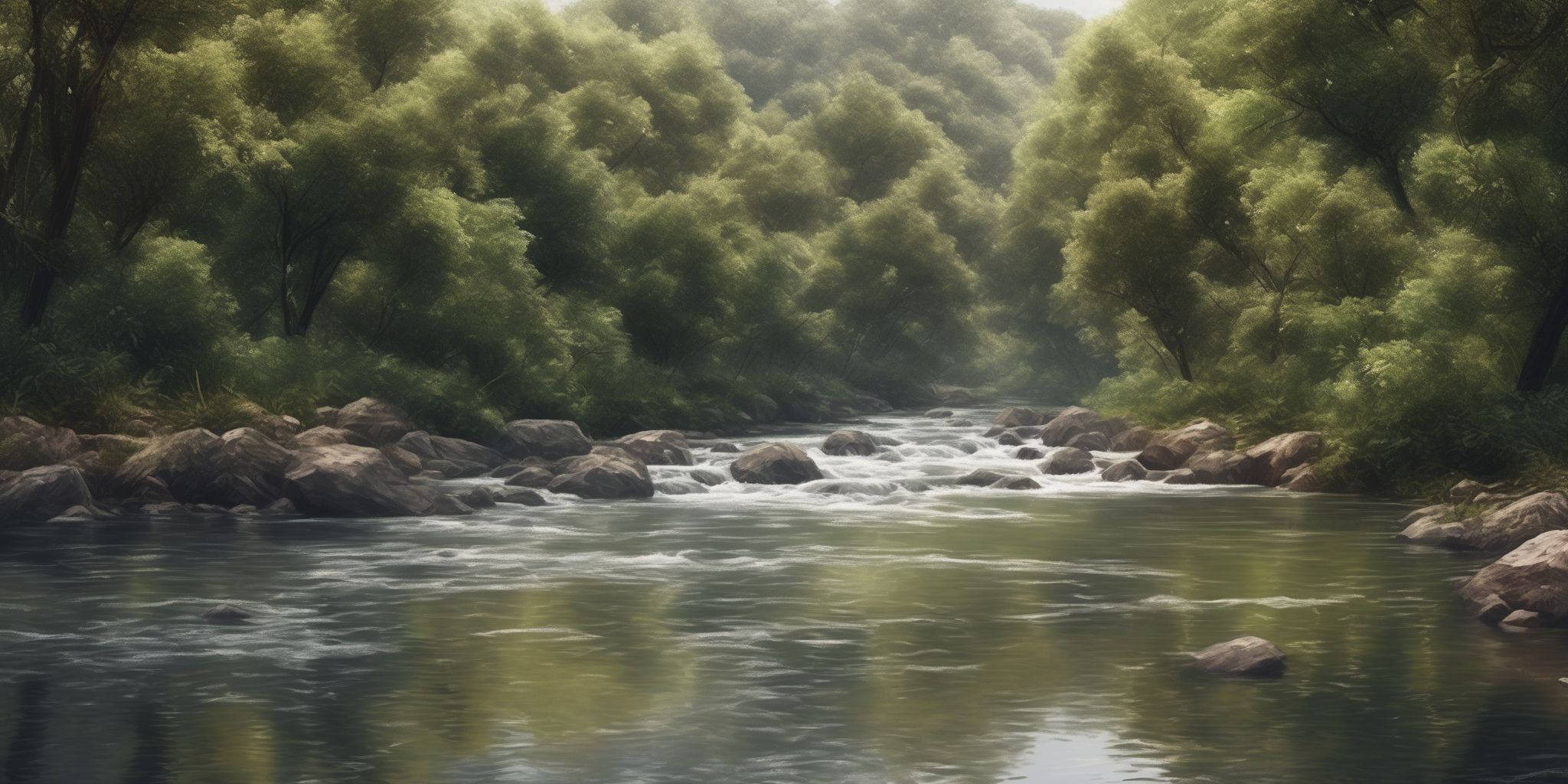 River  in realistic, photographic style