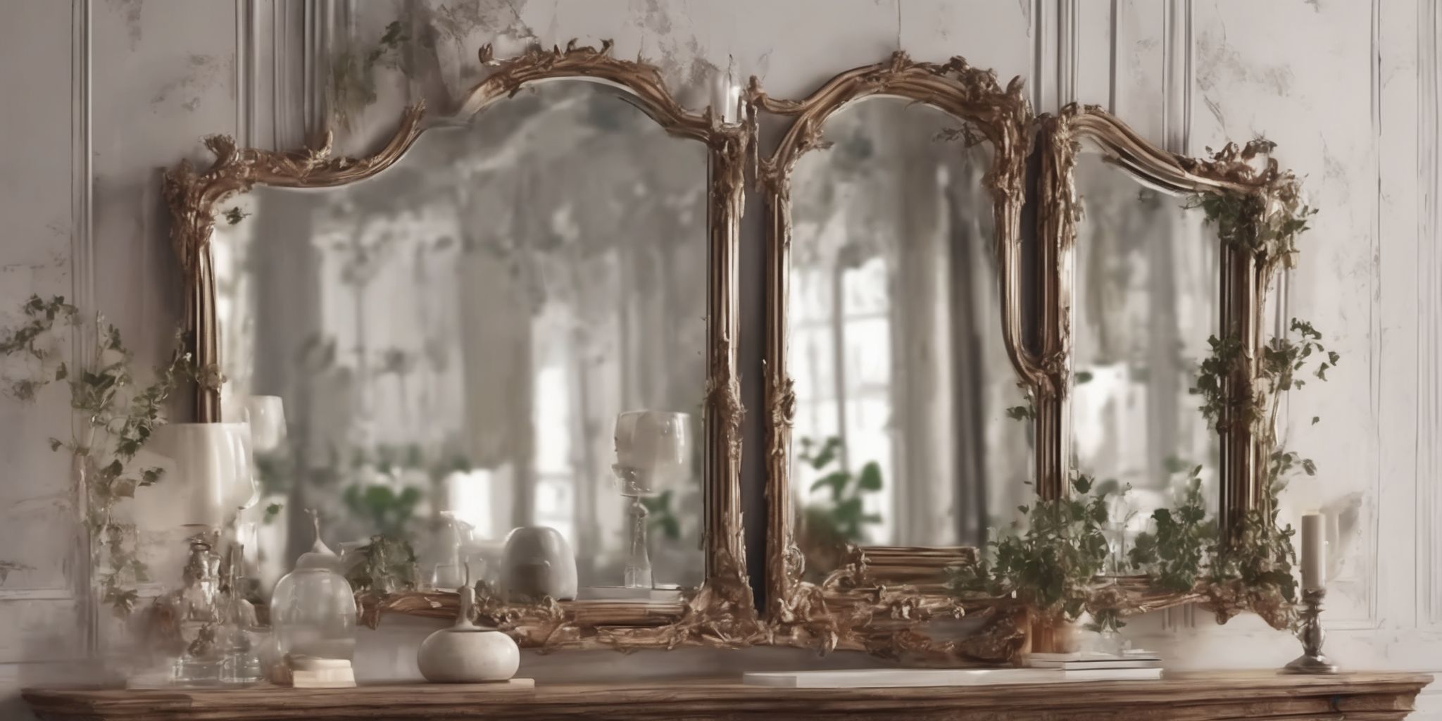 Mirror  in realistic, photographic style