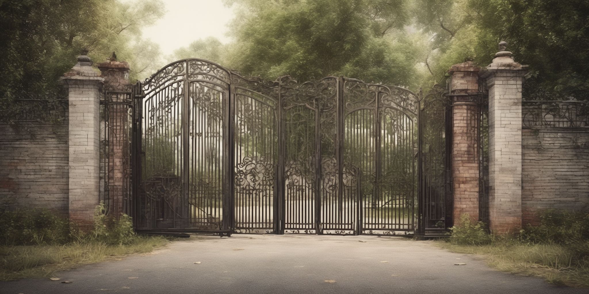 Gate  in realistic, photographic style