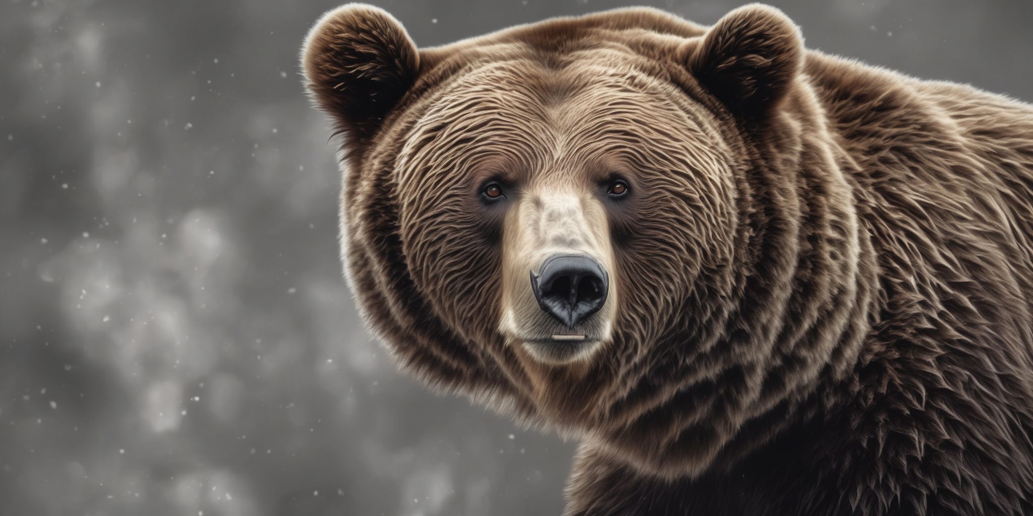 Bearish  in realistic, photographic style