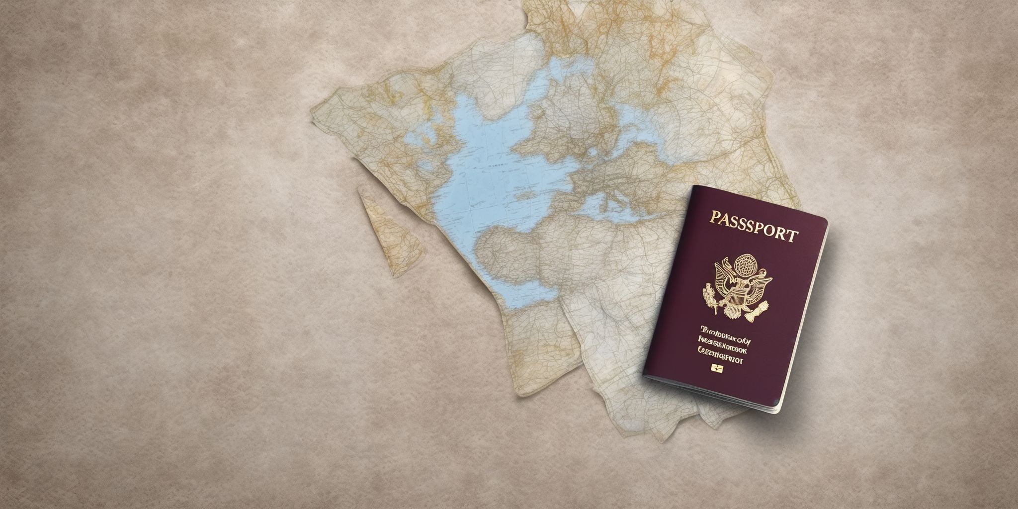 Passport  in realistic, photographic style