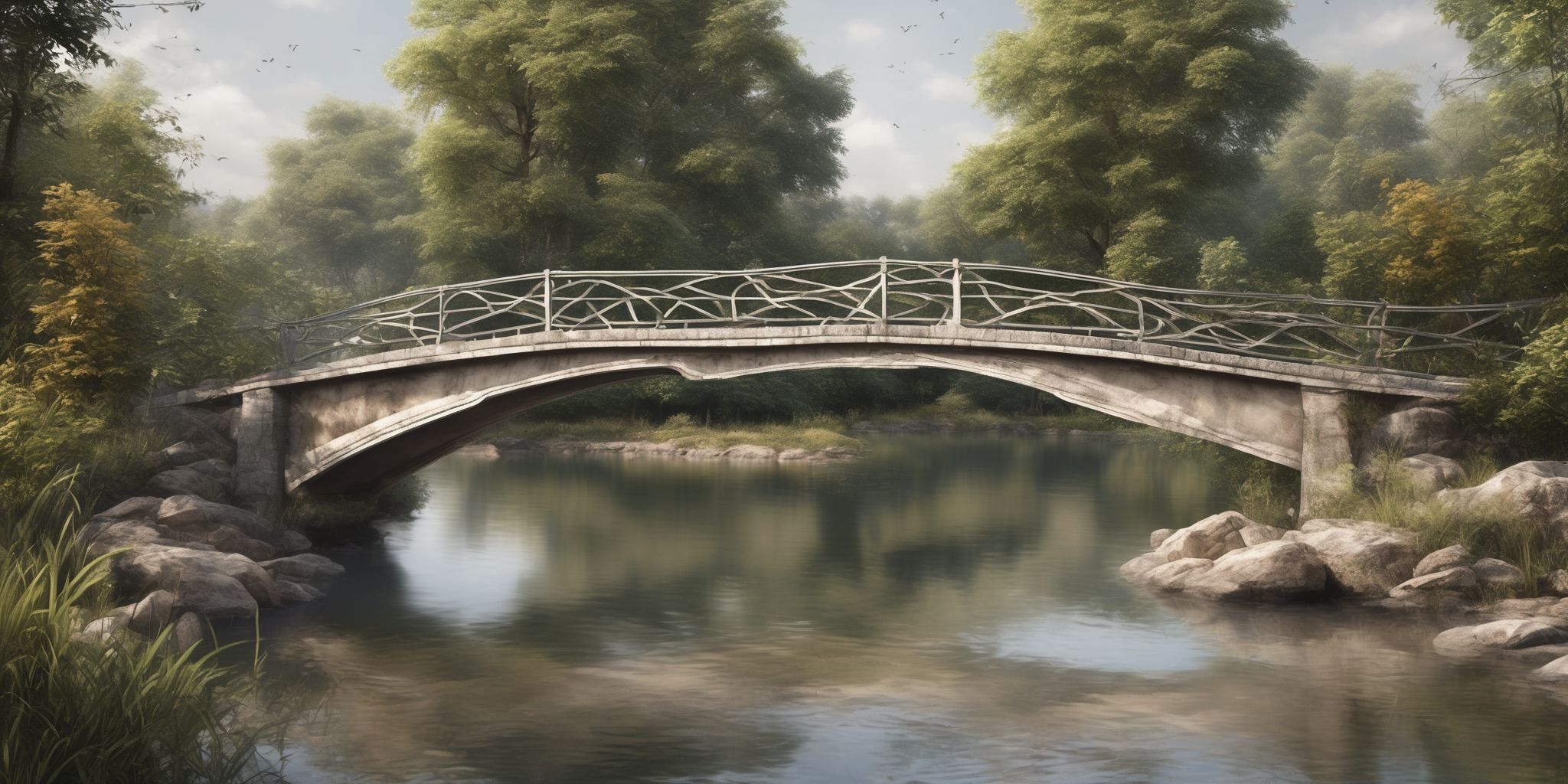 Bridge  in realistic, photographic style