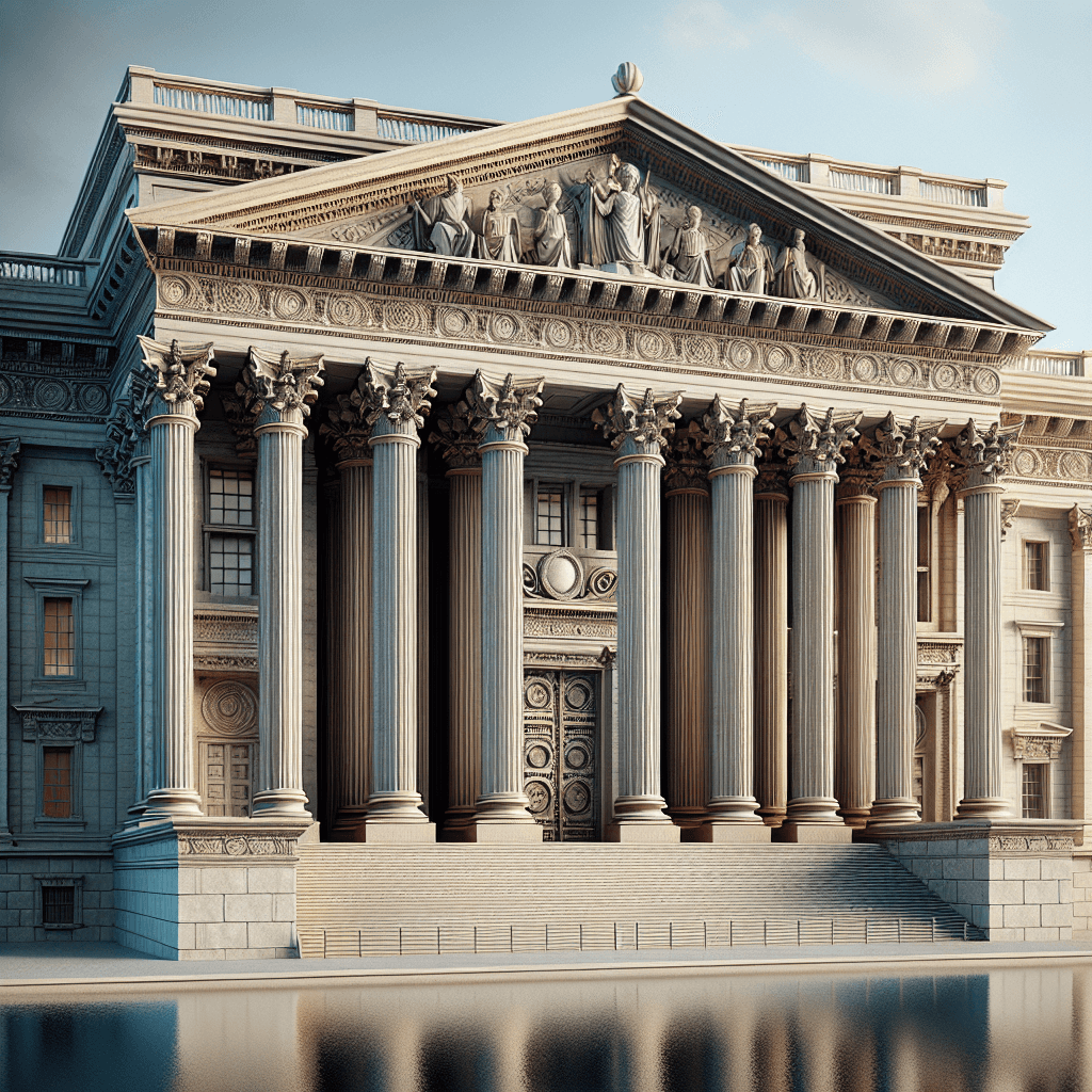 Treasury  in realistic, photographic style