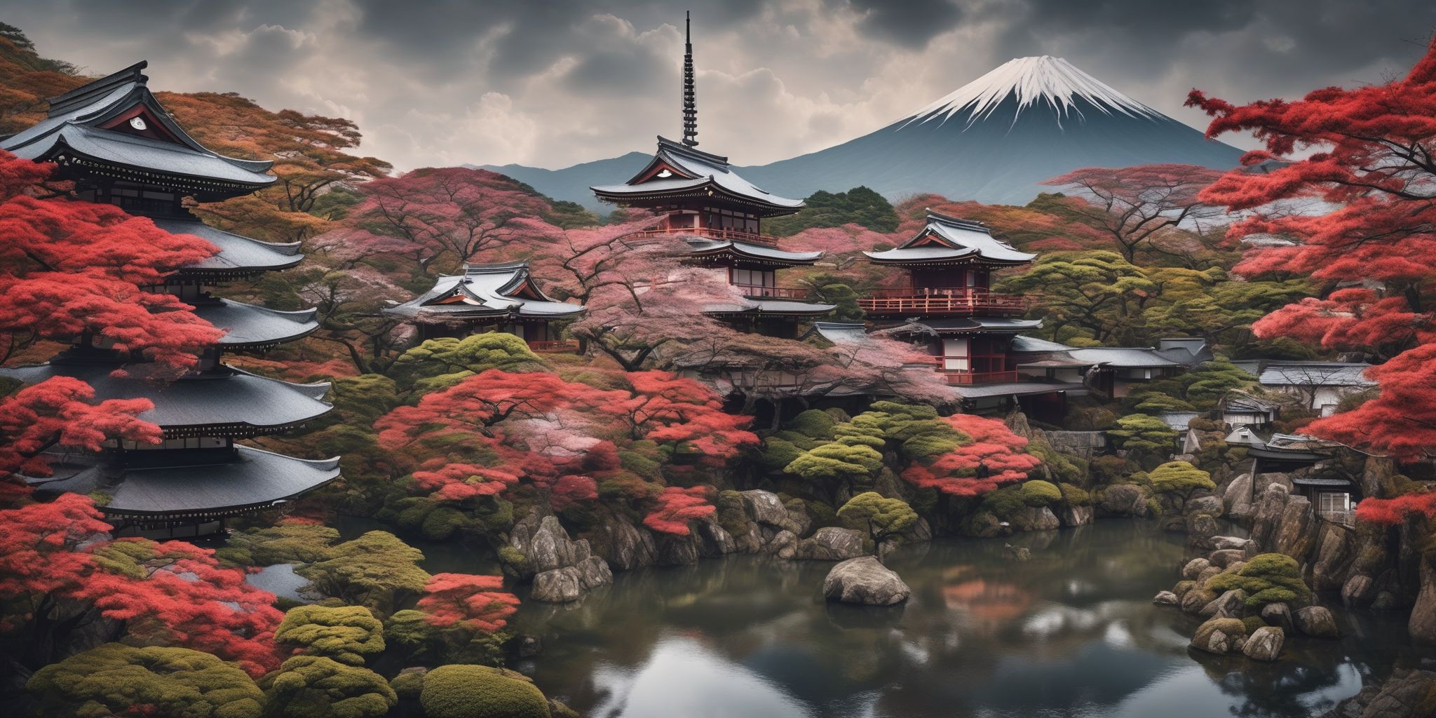 Japan  in realistic, photographic style