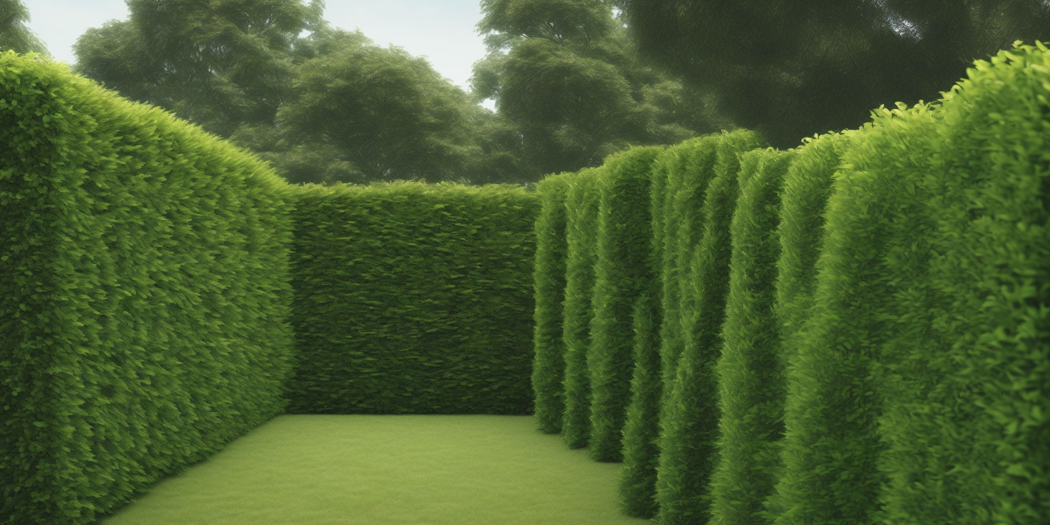Hedge  in realistic, photographic style