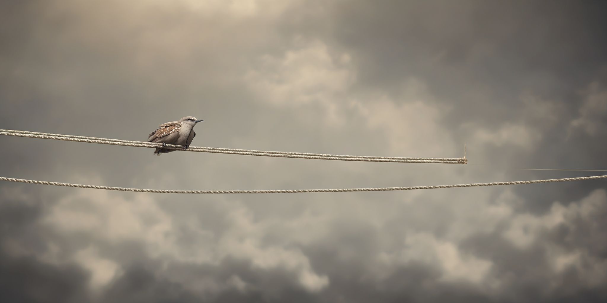 Tightrope  in realistic, photographic style