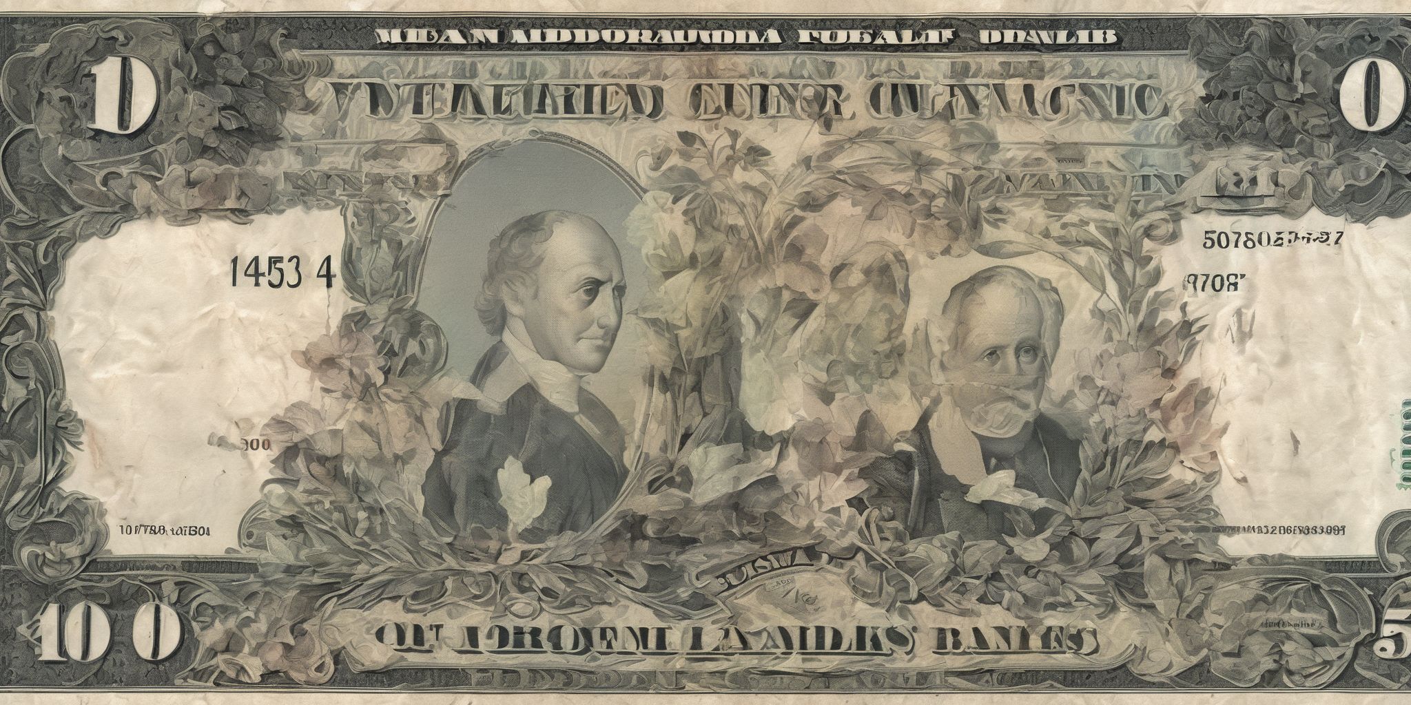 Paper currency  in realistic, photographic style