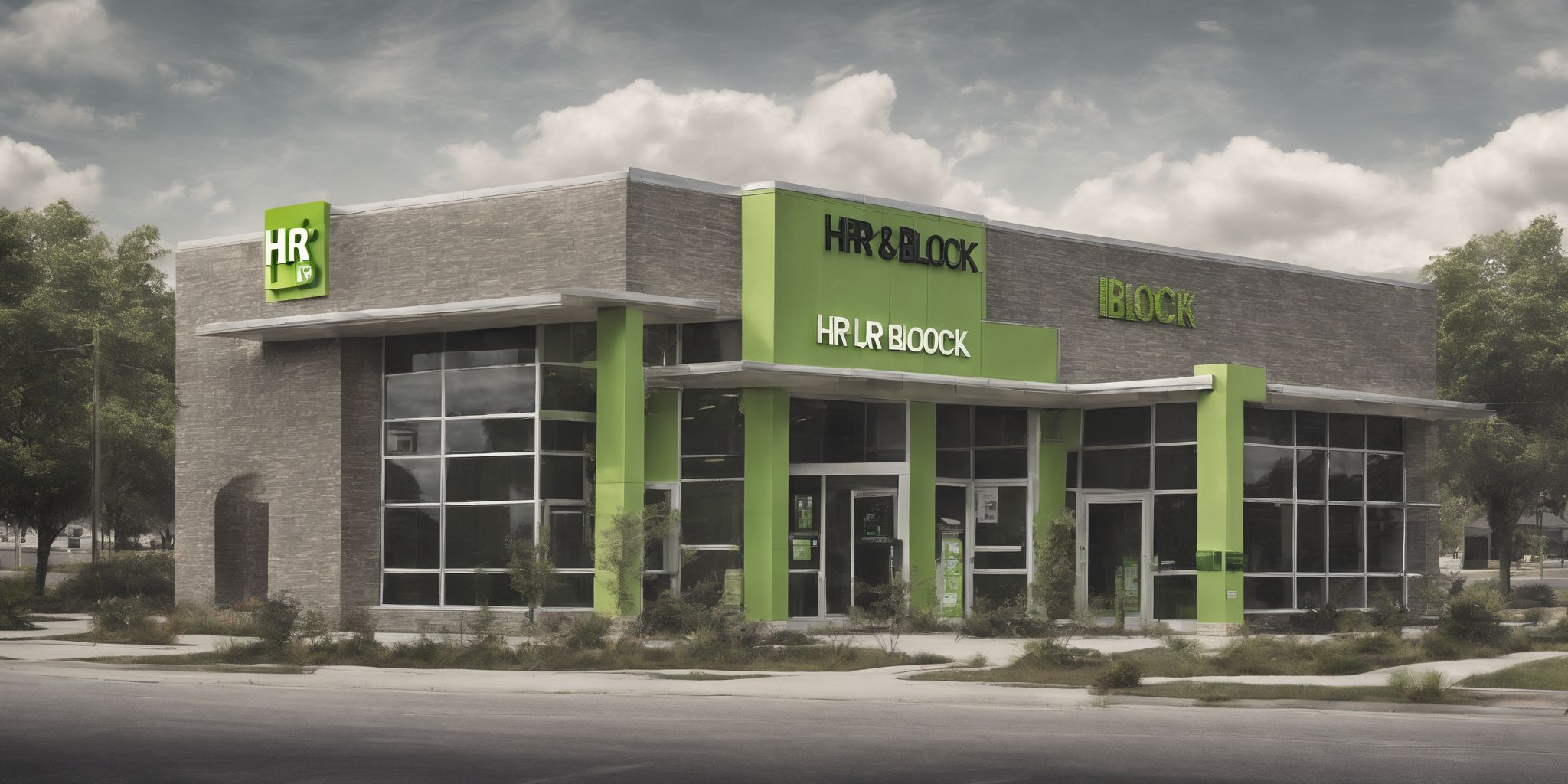 H&R Block  in realistic, photographic style
