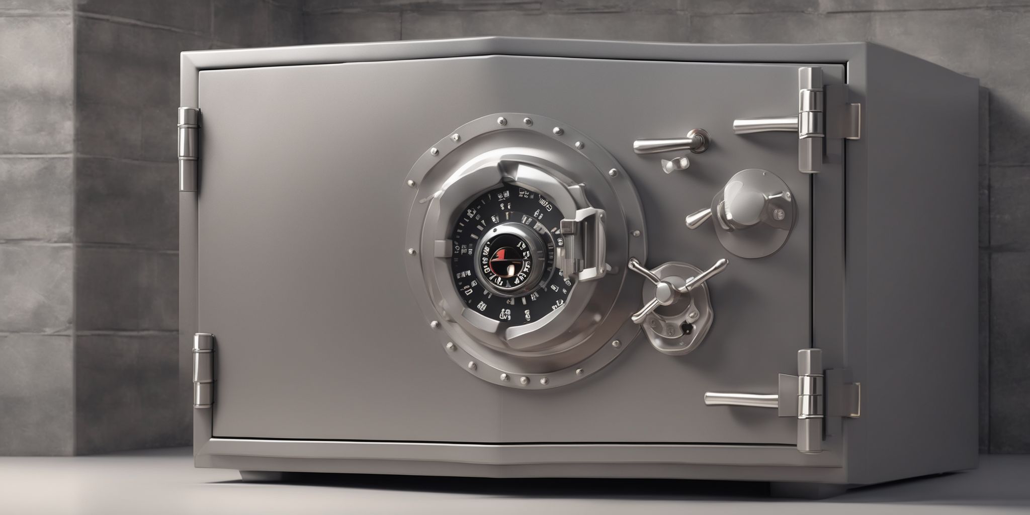 Safe vault  in realistic, photographic style