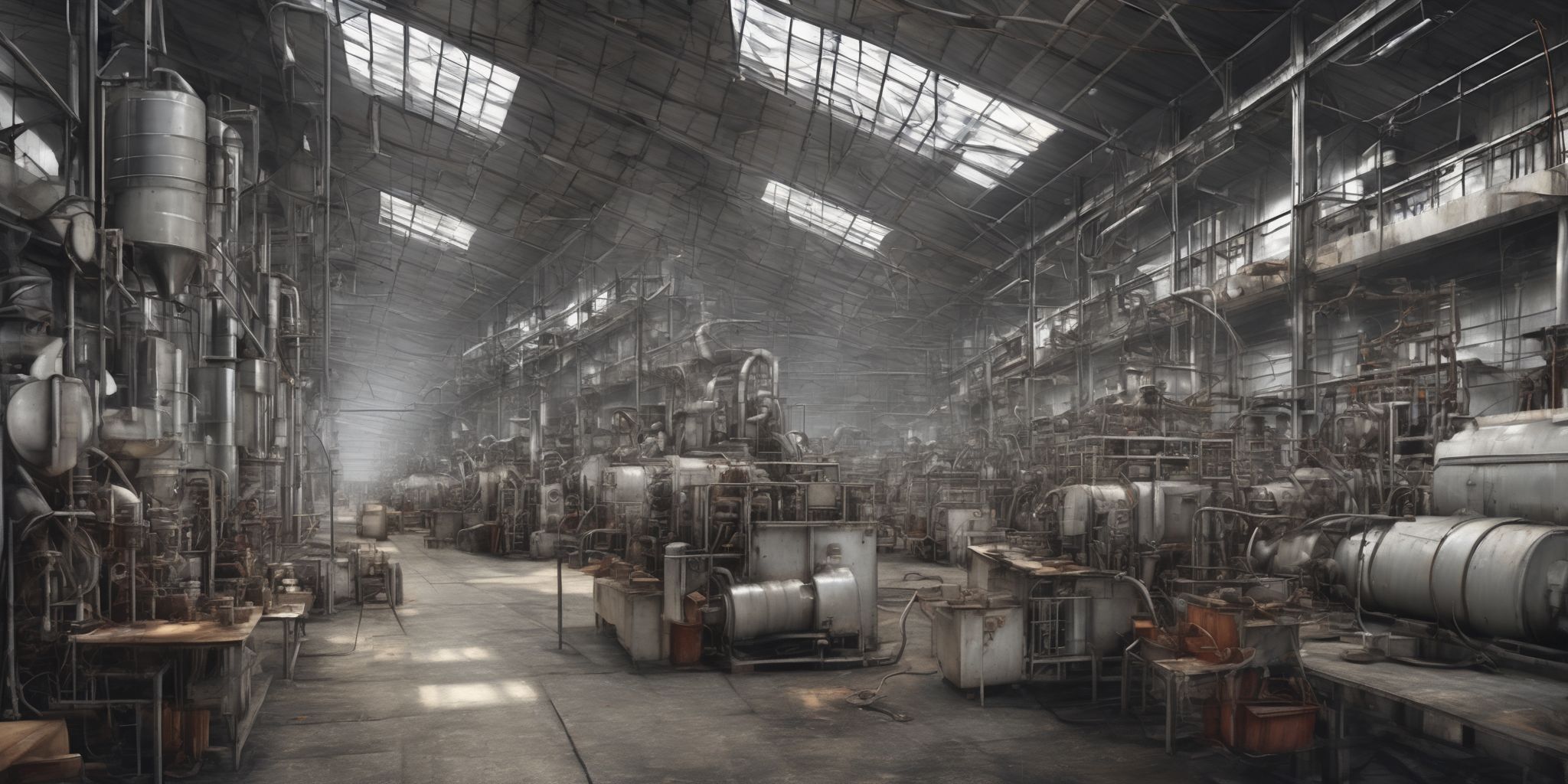 Factory  in realistic, photographic style