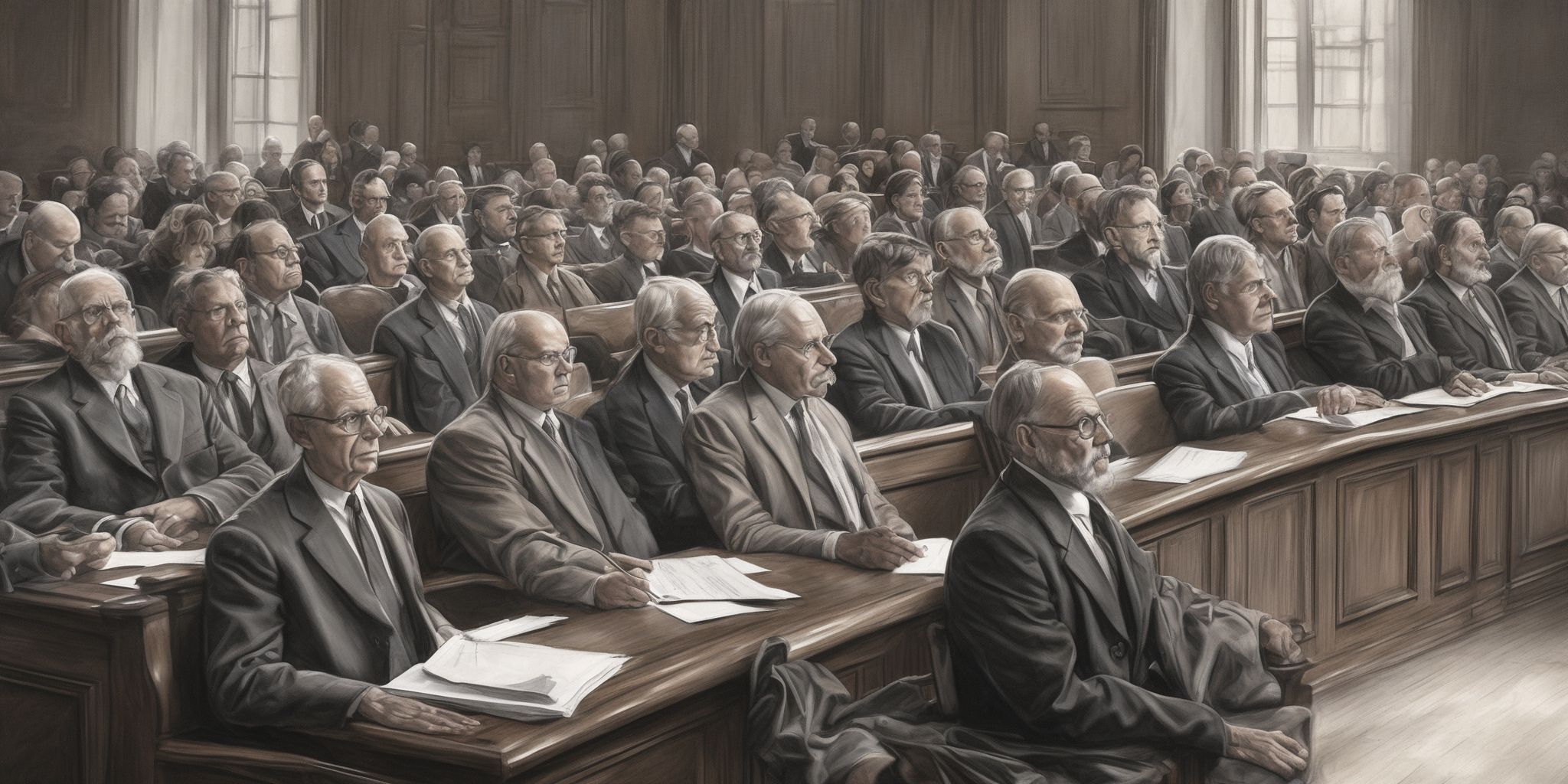 Jury  in realistic, photographic style