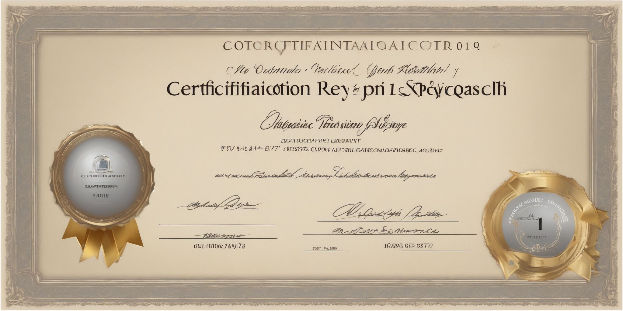 Certification key  in realistic, photographic style