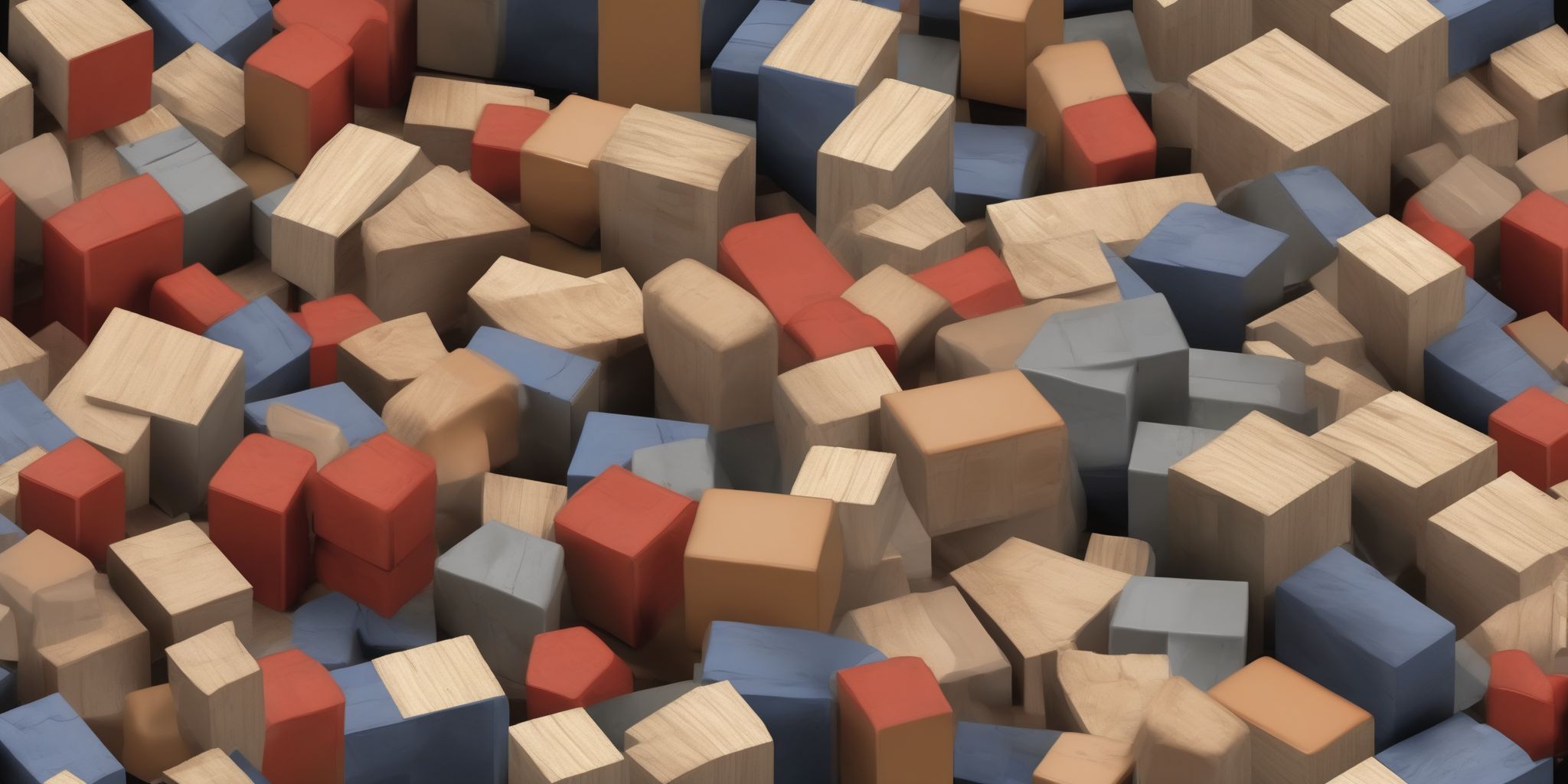 Building blocks  in realistic, photographic style