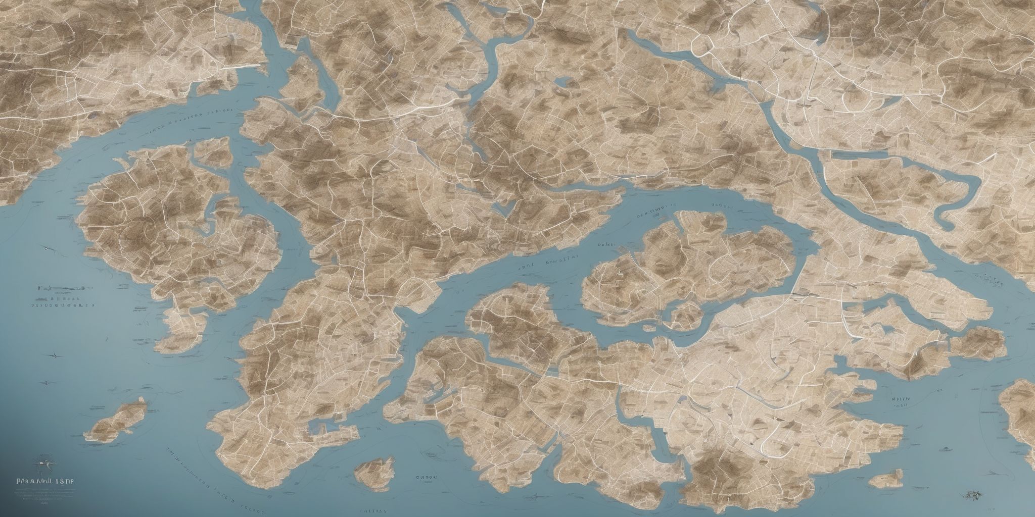 Map  in realistic, photographic style