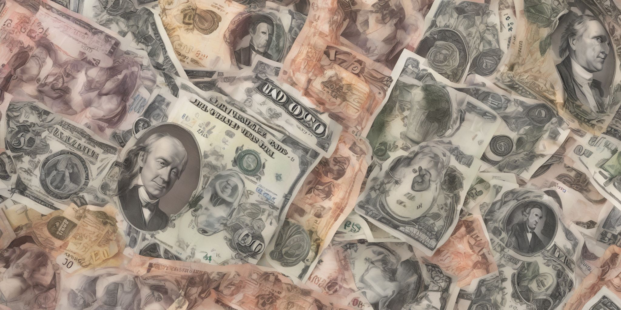 Currency  in realistic, photographic style