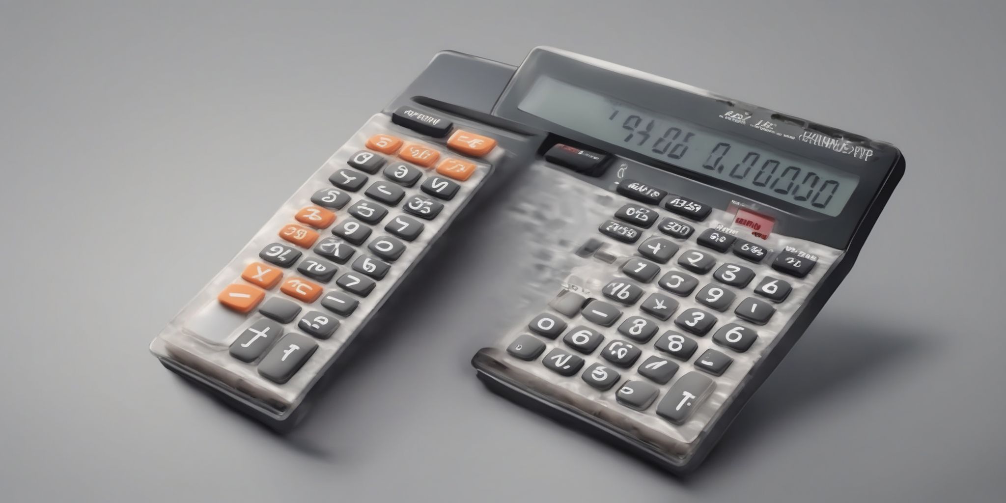 Calculator  in realistic, photographic style