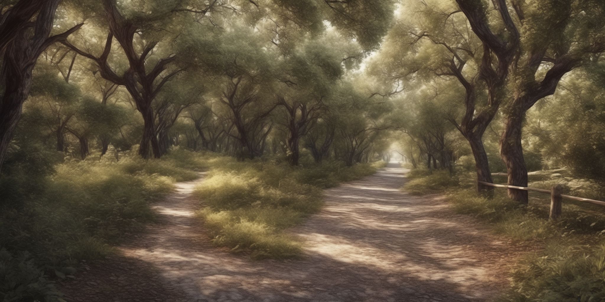 Path  in realistic, photographic style