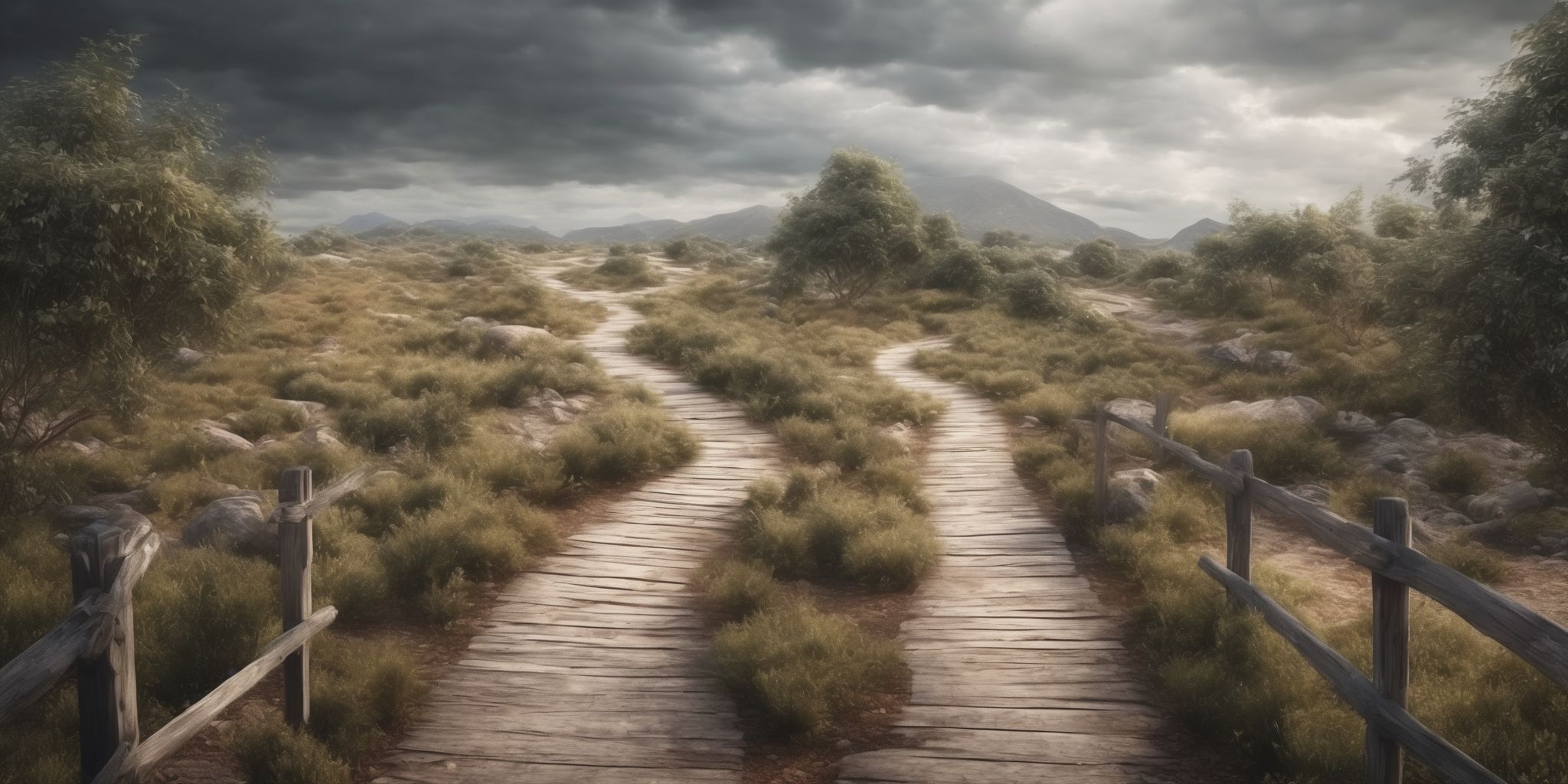 Pathway  in realistic, photographic style