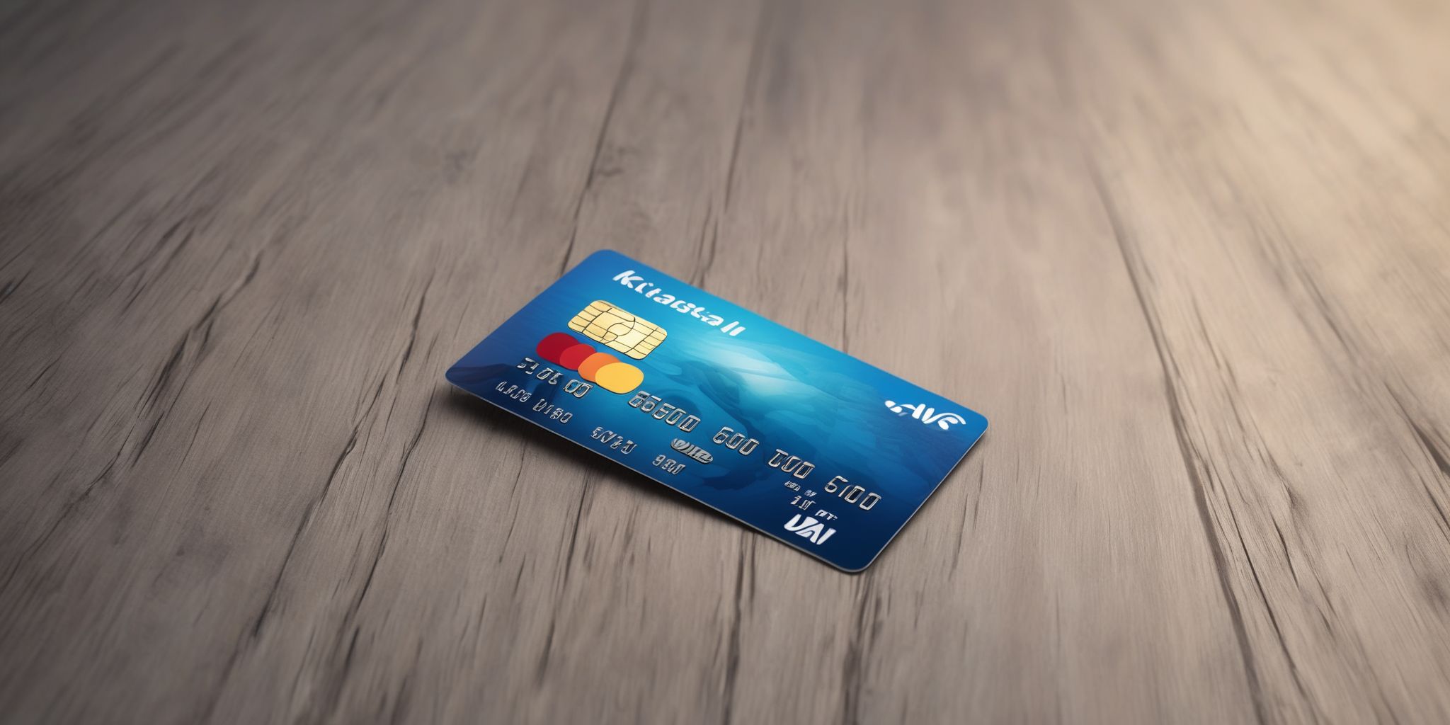 Credit card  in realistic, photographic style