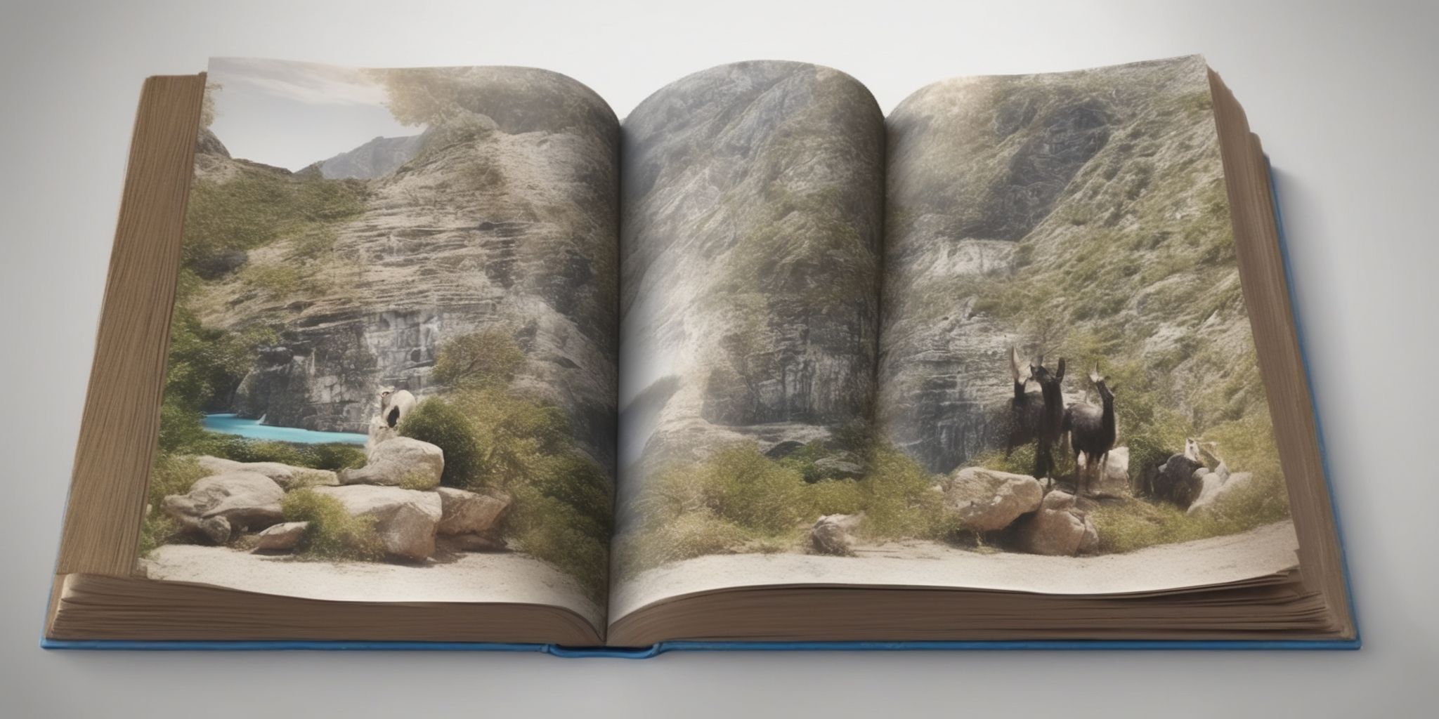 Guidebook  in realistic, photographic style