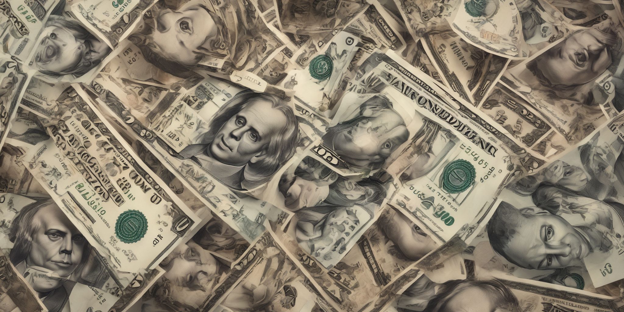 Currency  in realistic, photographic style