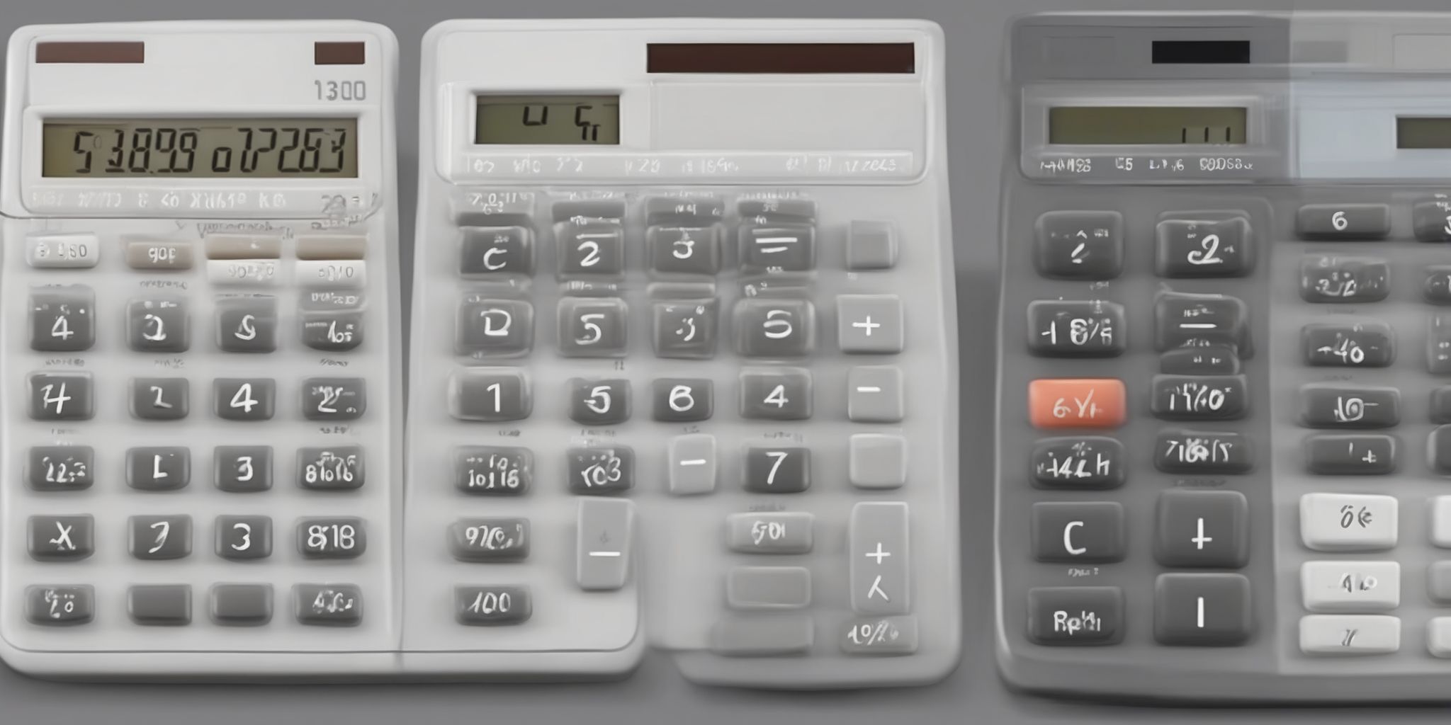 Calculator  in realistic, photographic style