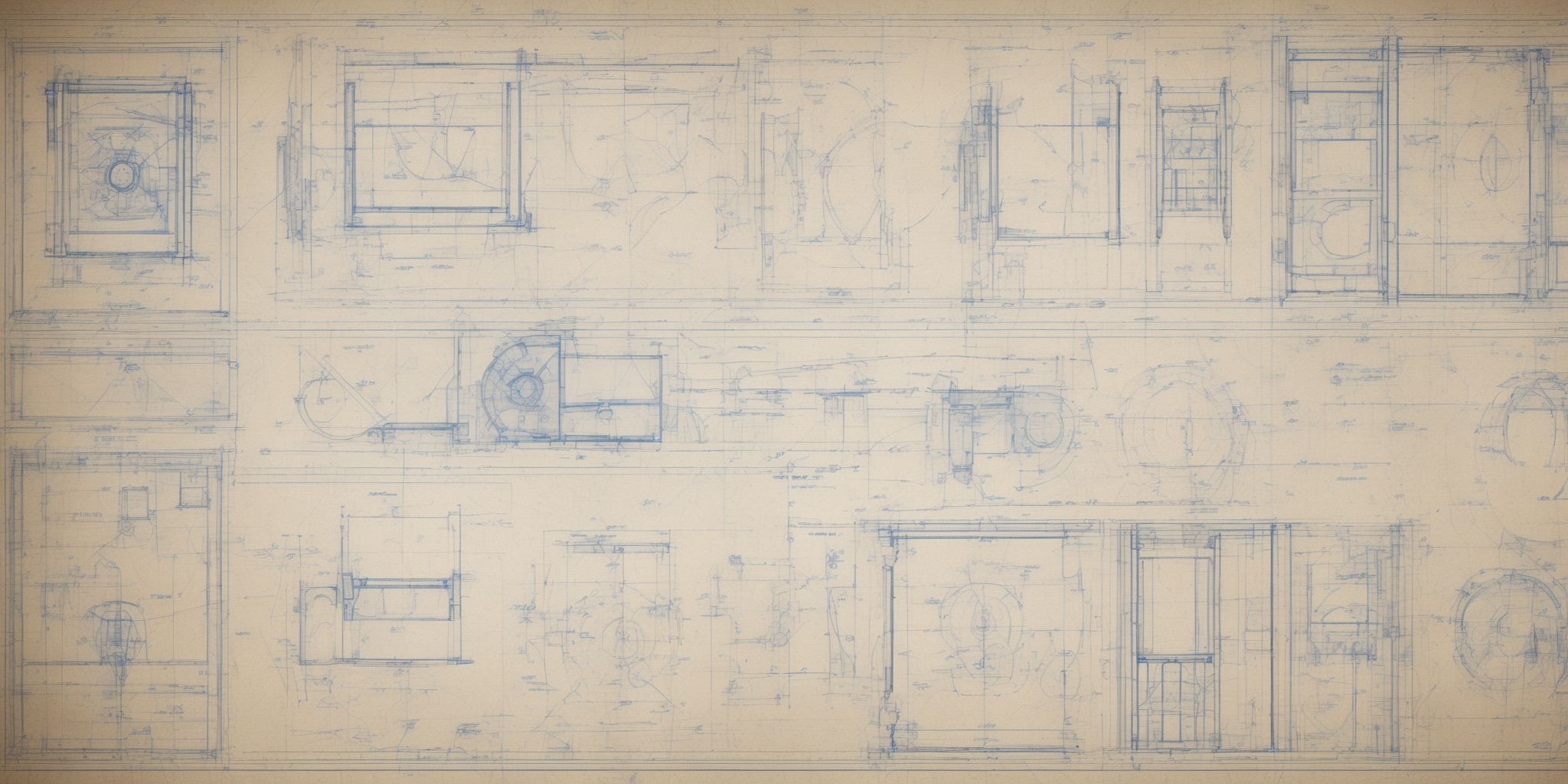 Blueprint  in realistic, photographic style