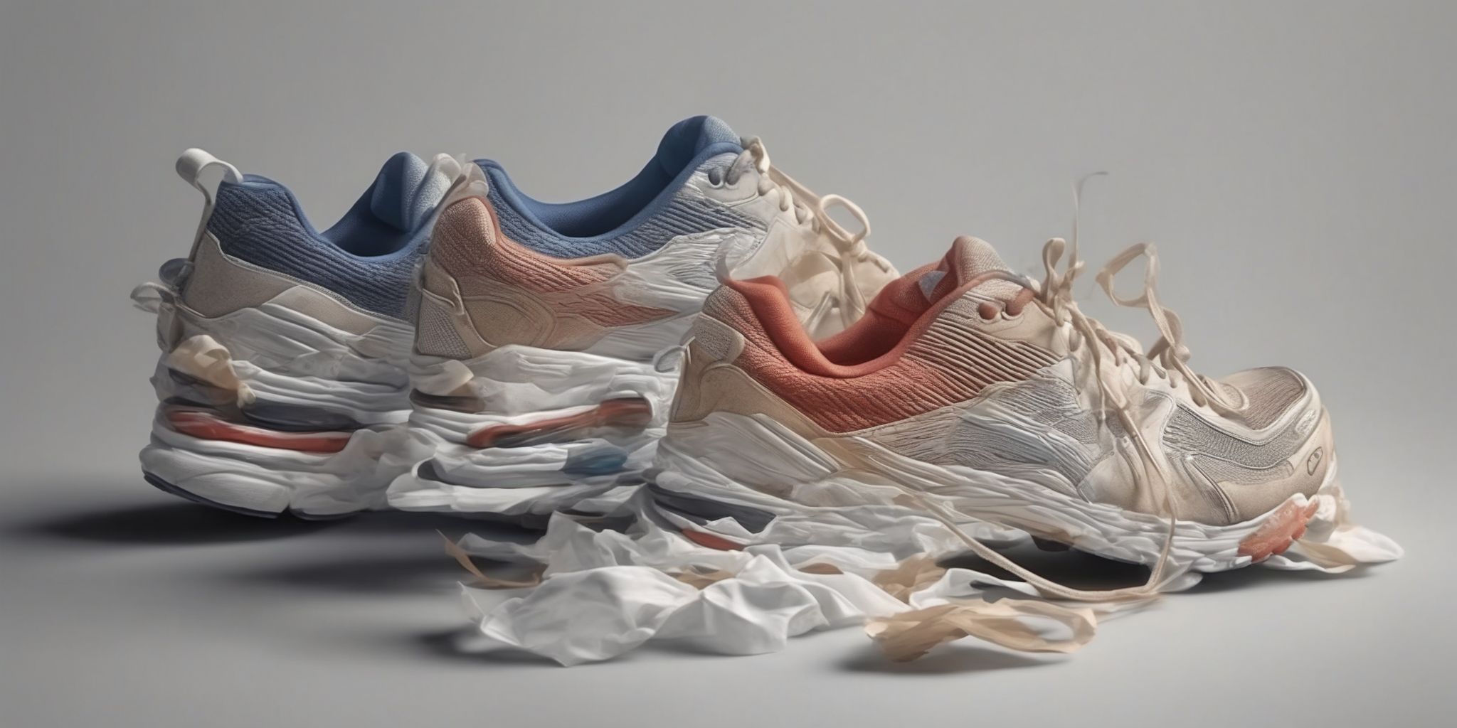 Running shoes  in realistic, photographic style