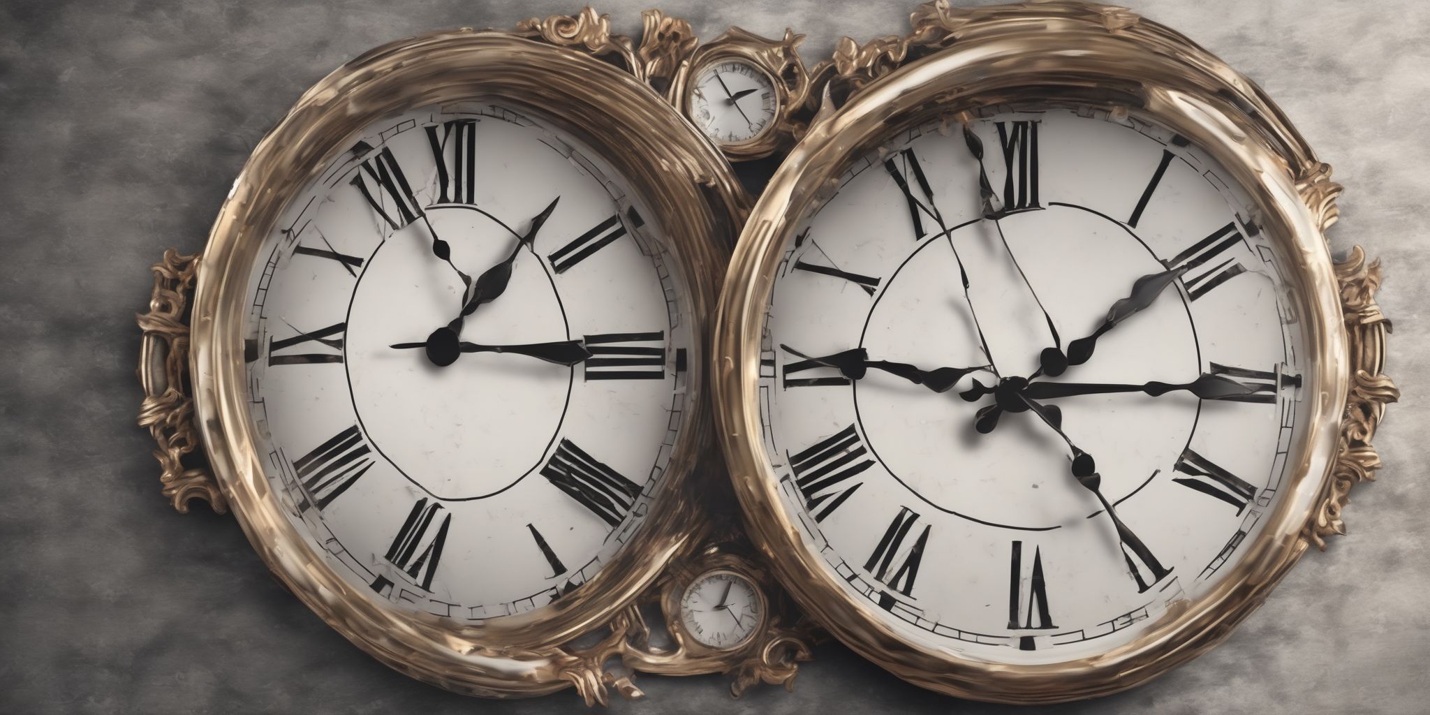 Clock  in realistic, photographic style