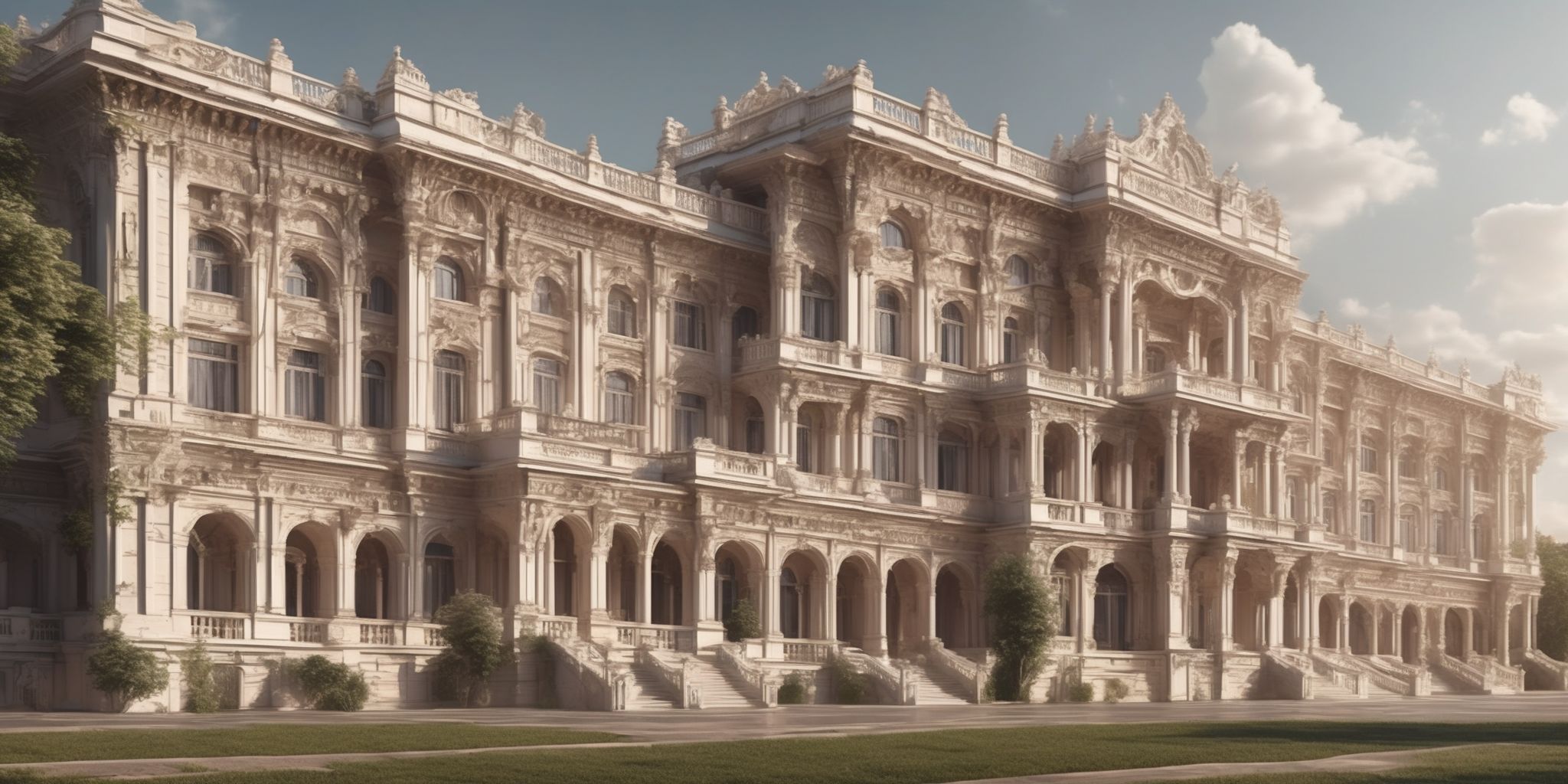 Palace  in realistic, photographic style
