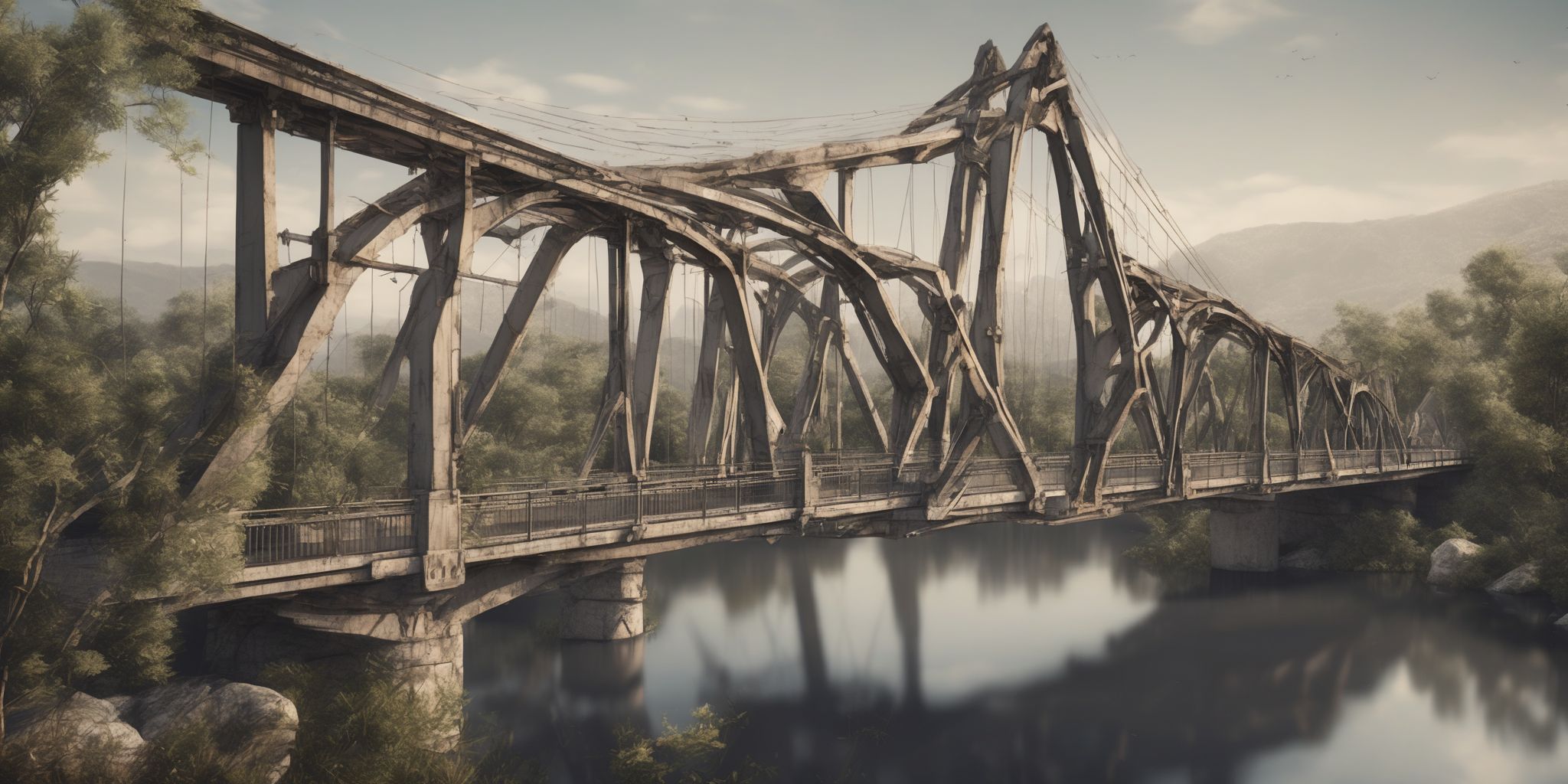 Bridge  in realistic, photographic style