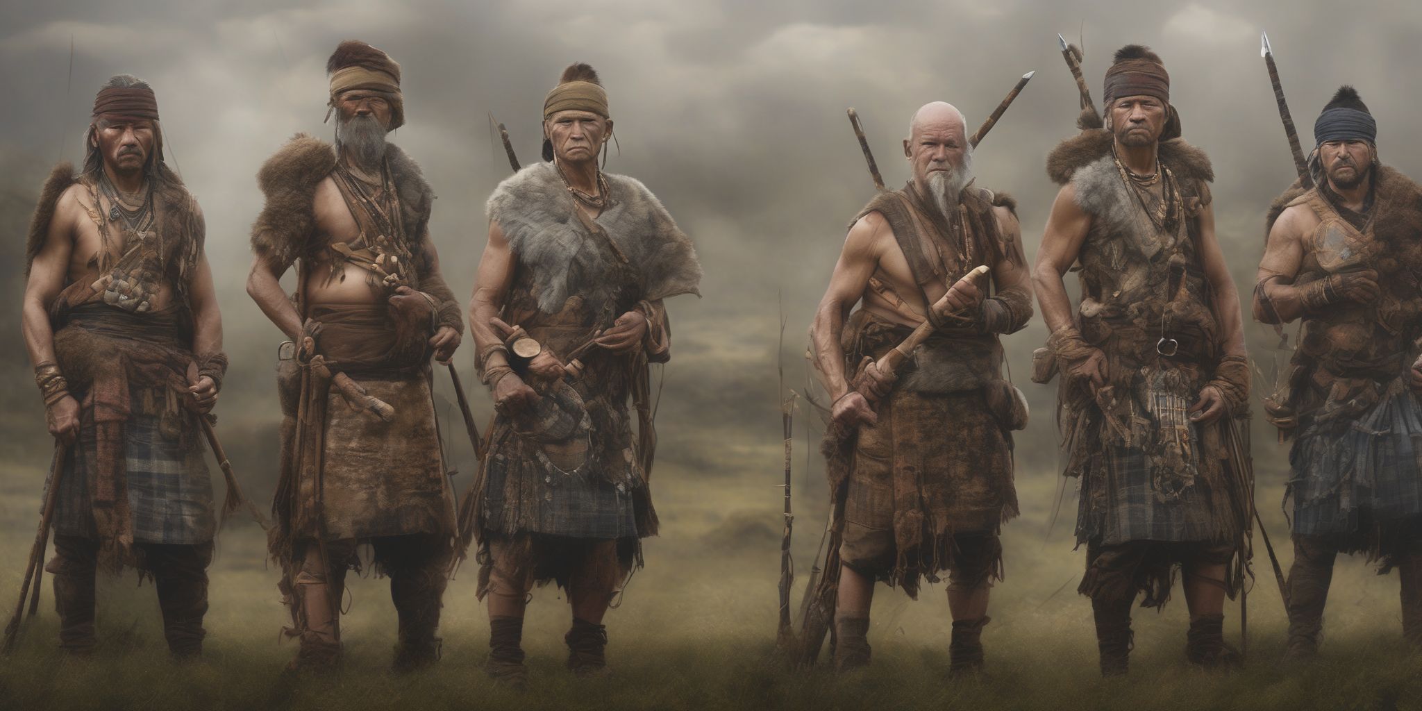 Clans  in realistic, photographic style