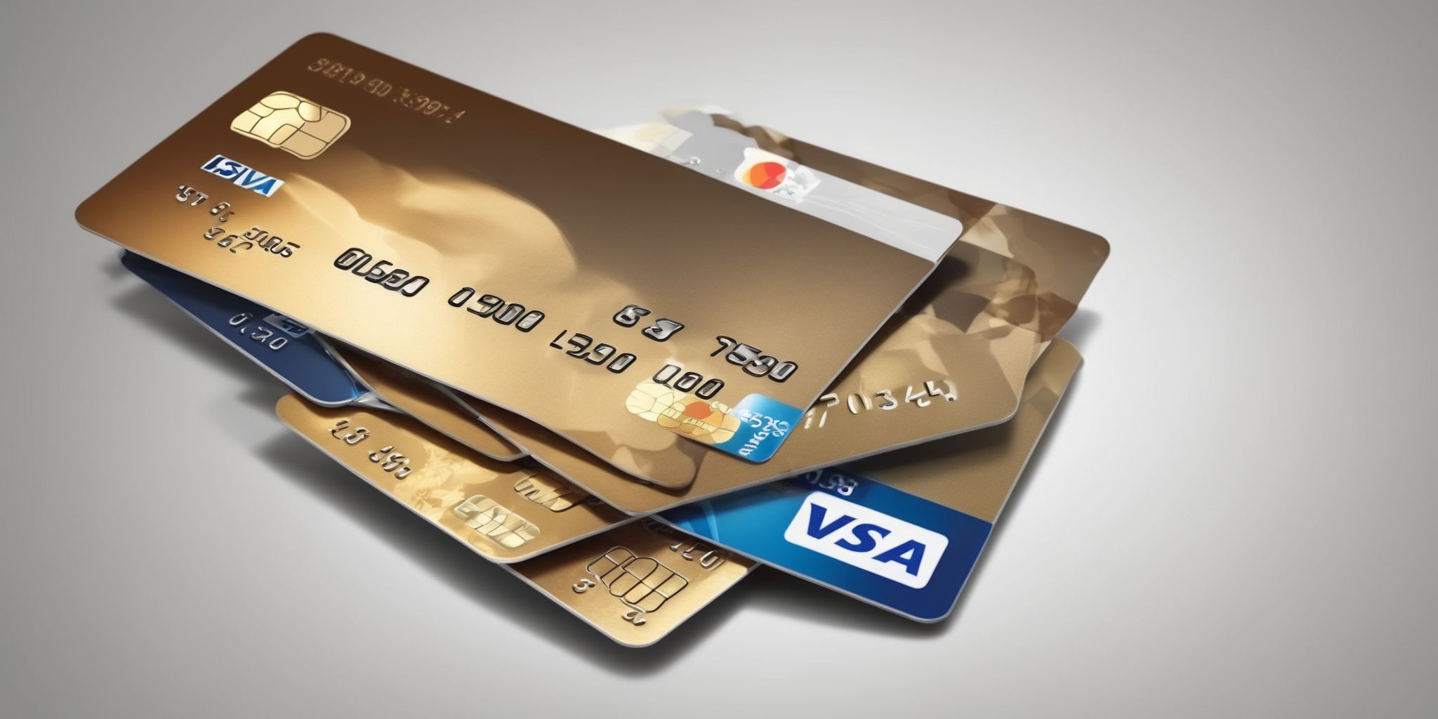 Credit card  in realistic, photographic style