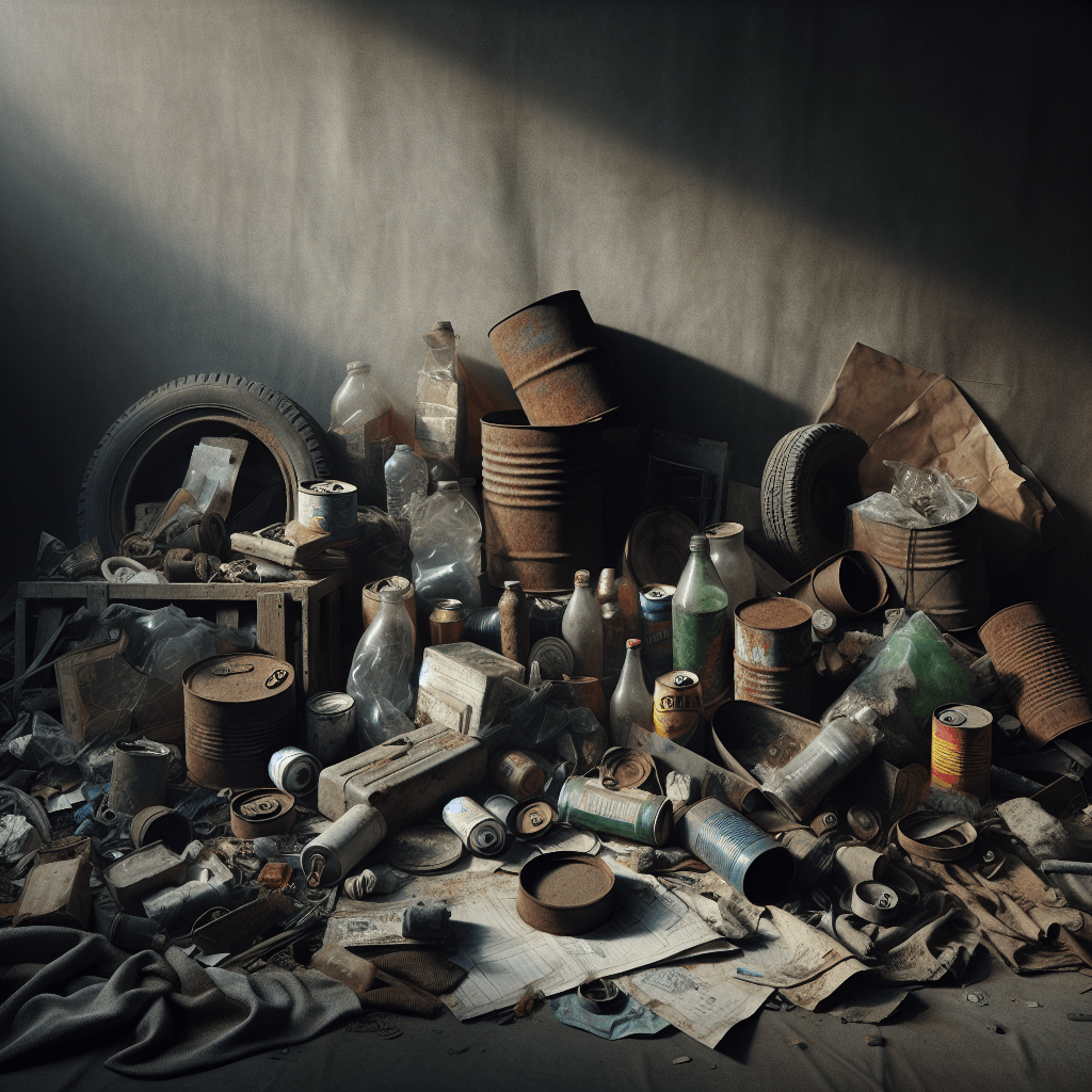 Junk  in realistic, photographic style