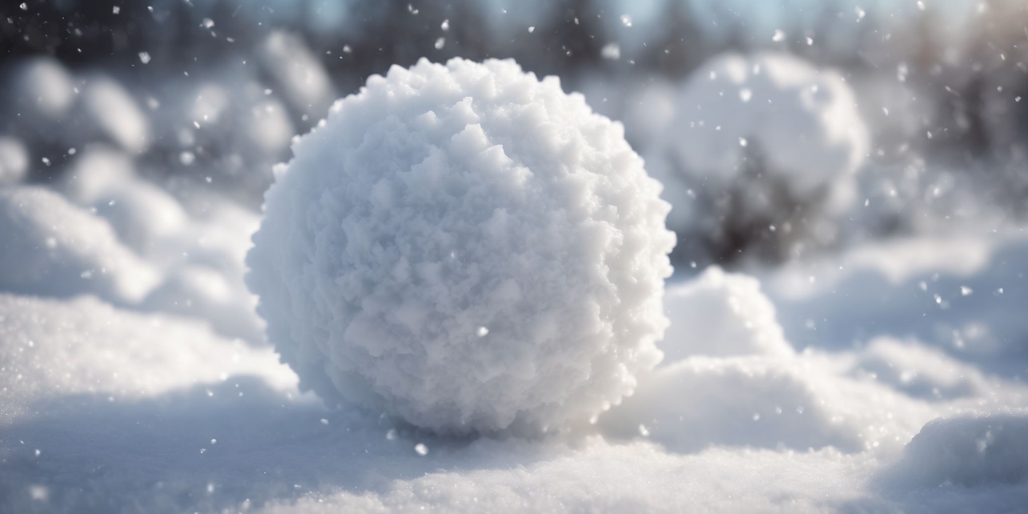 Snowball  in realistic, photographic style