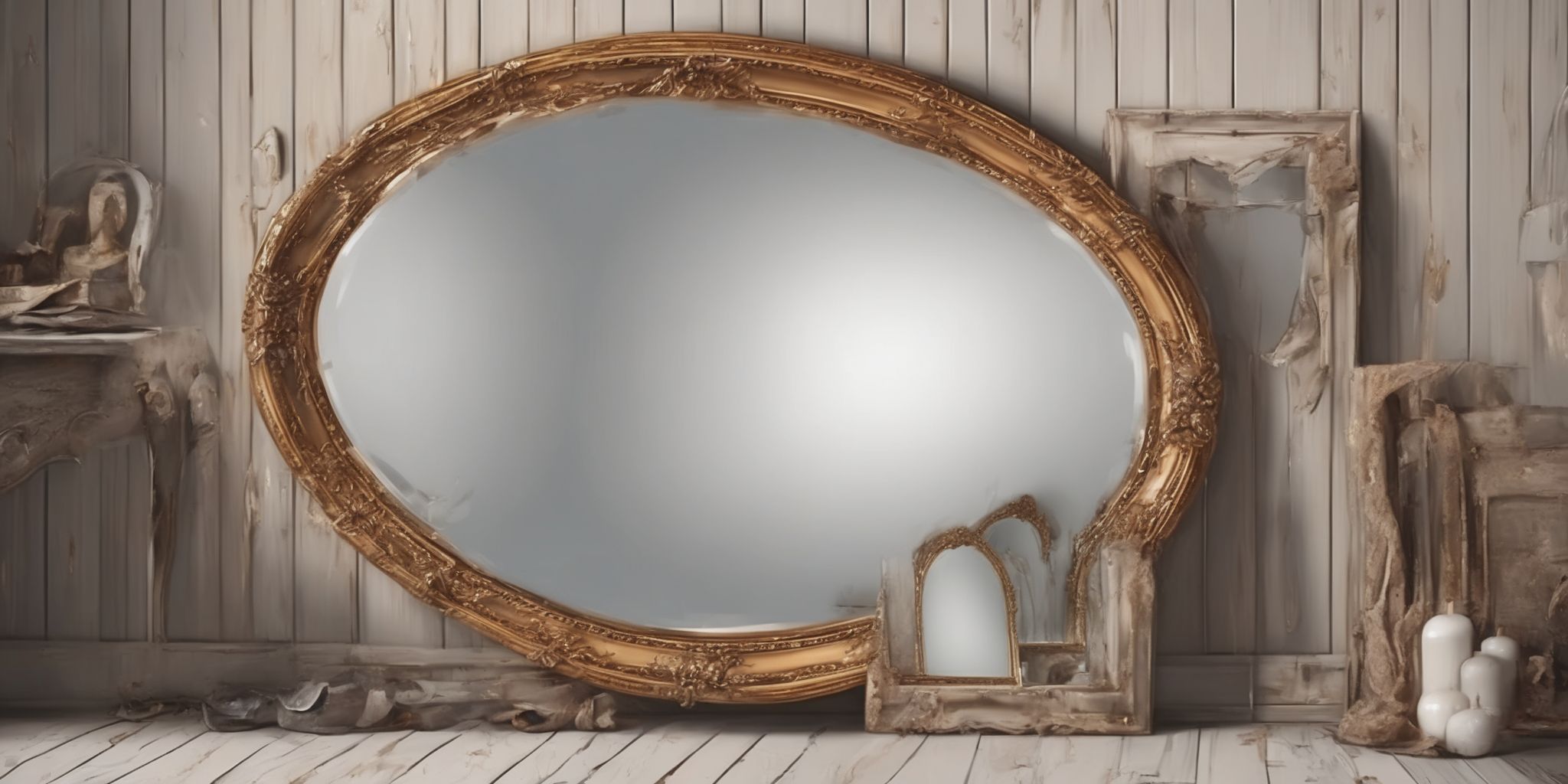 Mirror  in realistic, photographic style