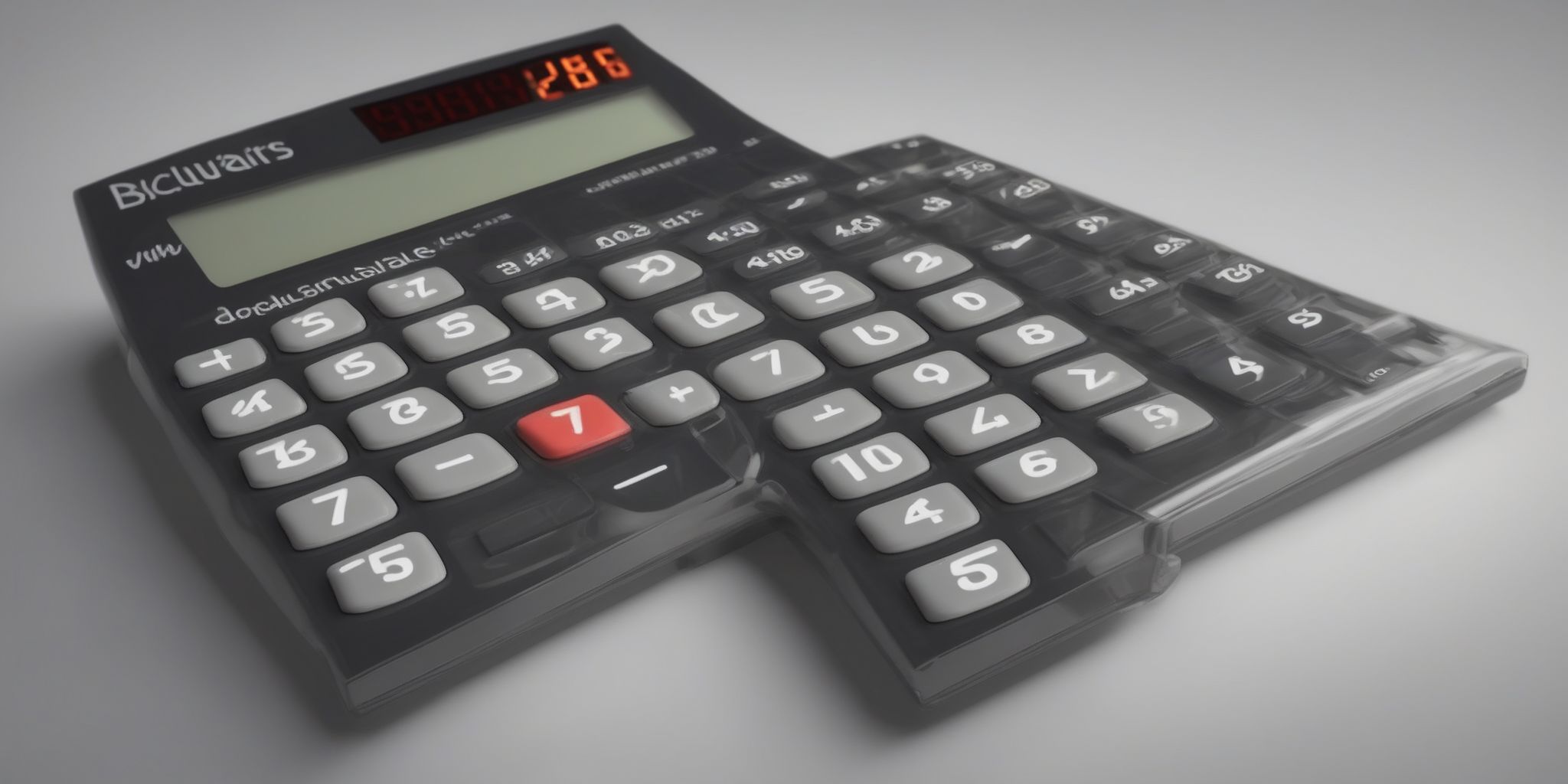 Calculator  in realistic, photographic style