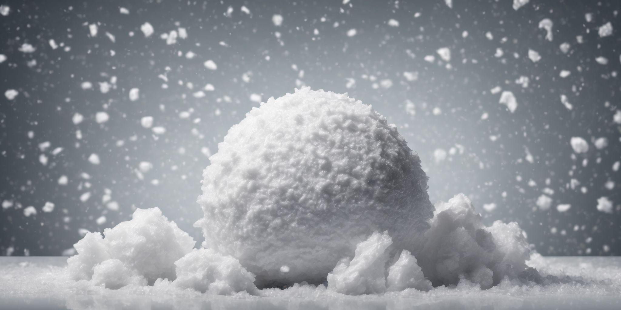 Debt snowball  in realistic, photographic style