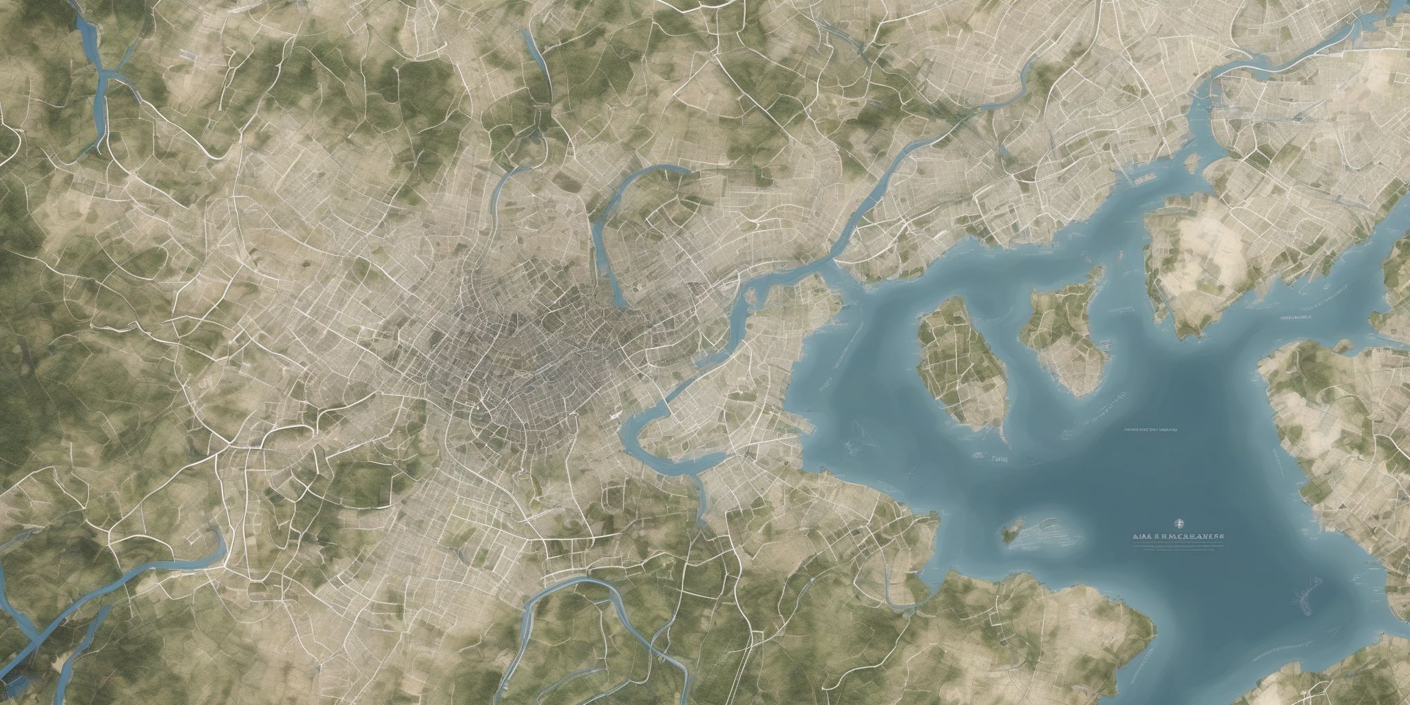 Map  in realistic, photographic style