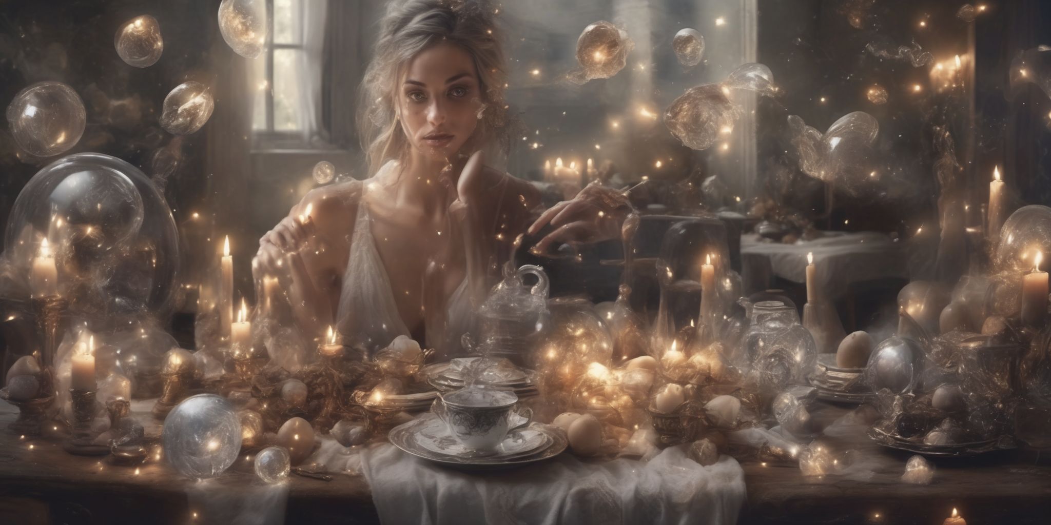 Magic  in realistic, photographic style