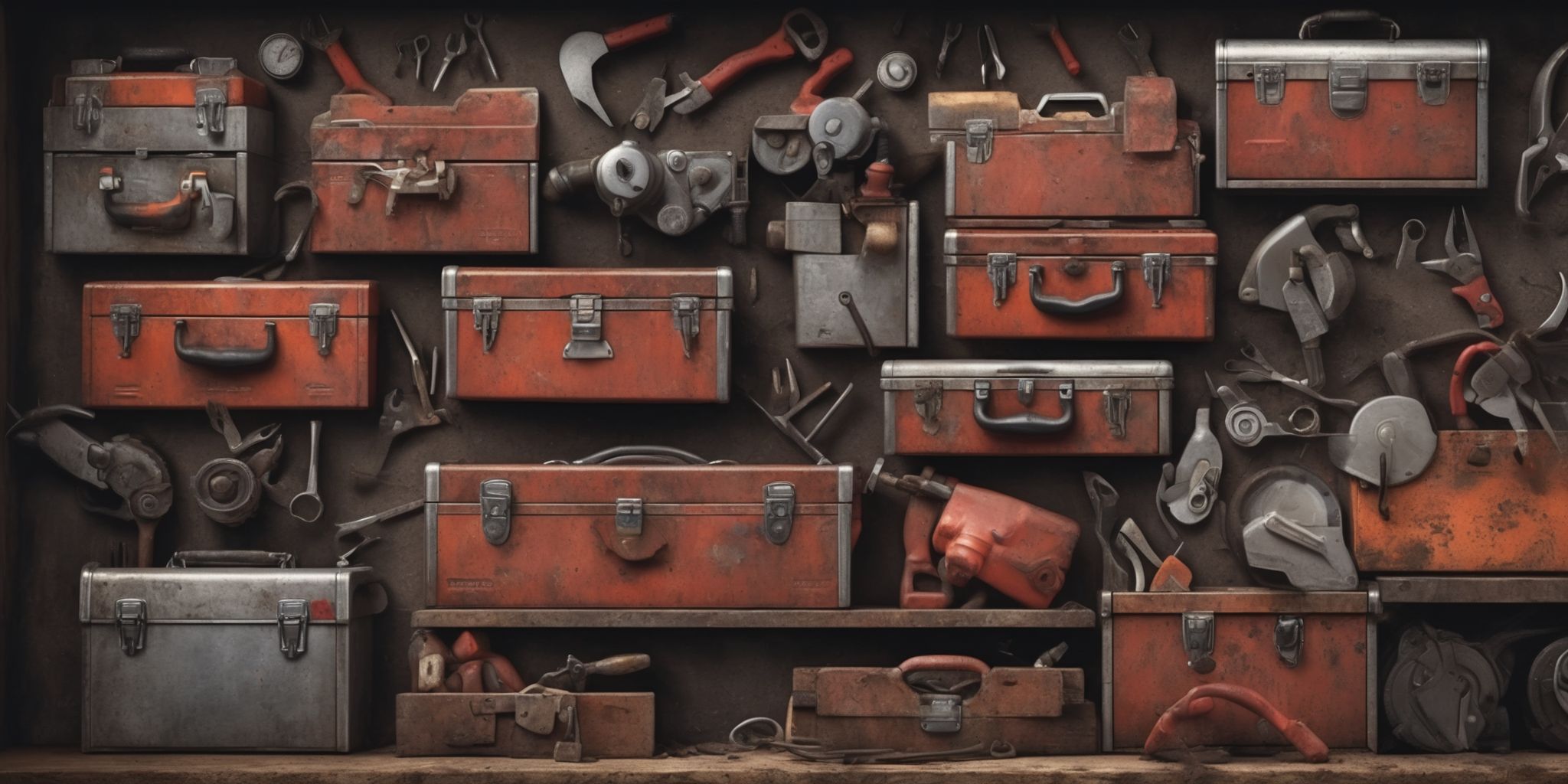 Toolbox  in realistic, photographic style