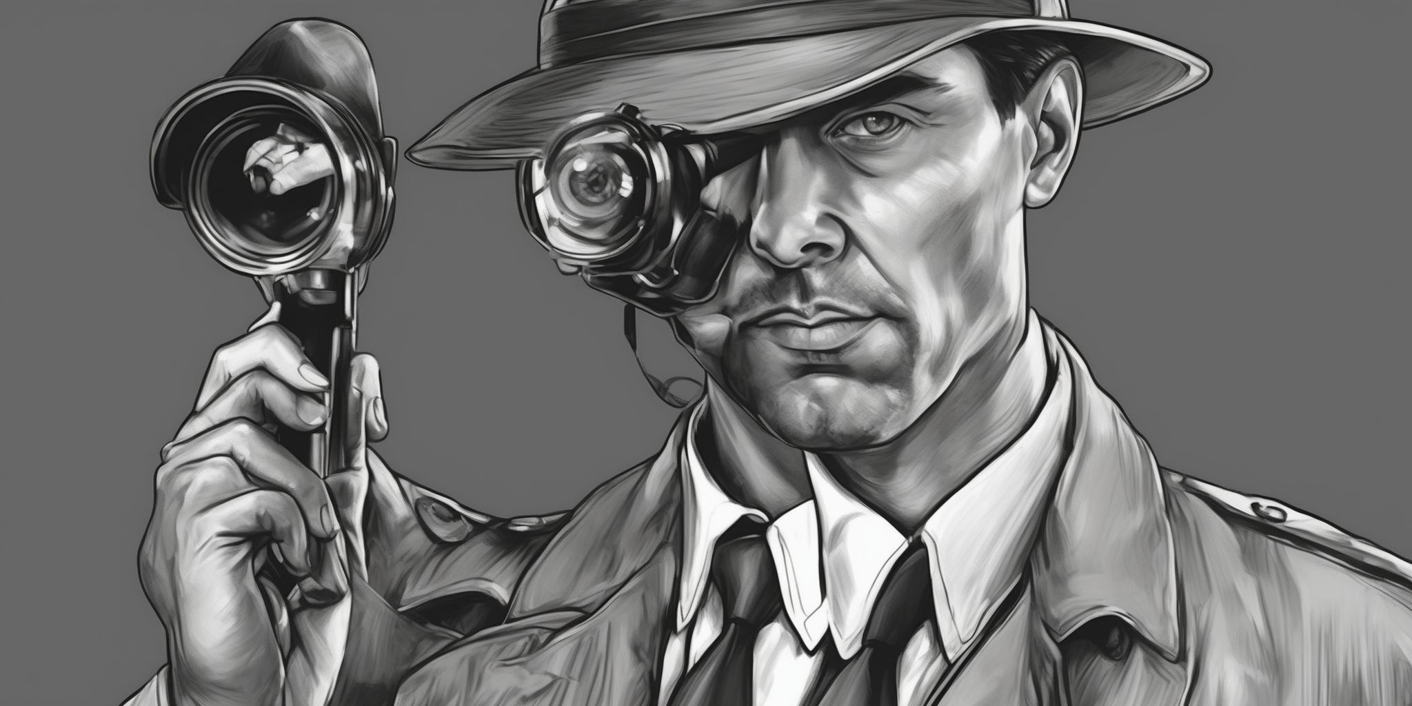 Detective  in realistic, photographic style