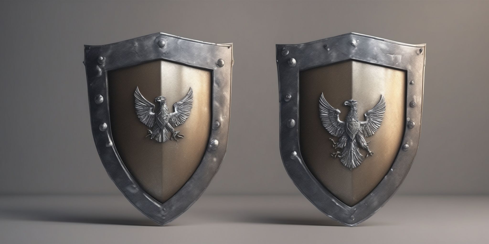 Shield  in realistic, photographic style