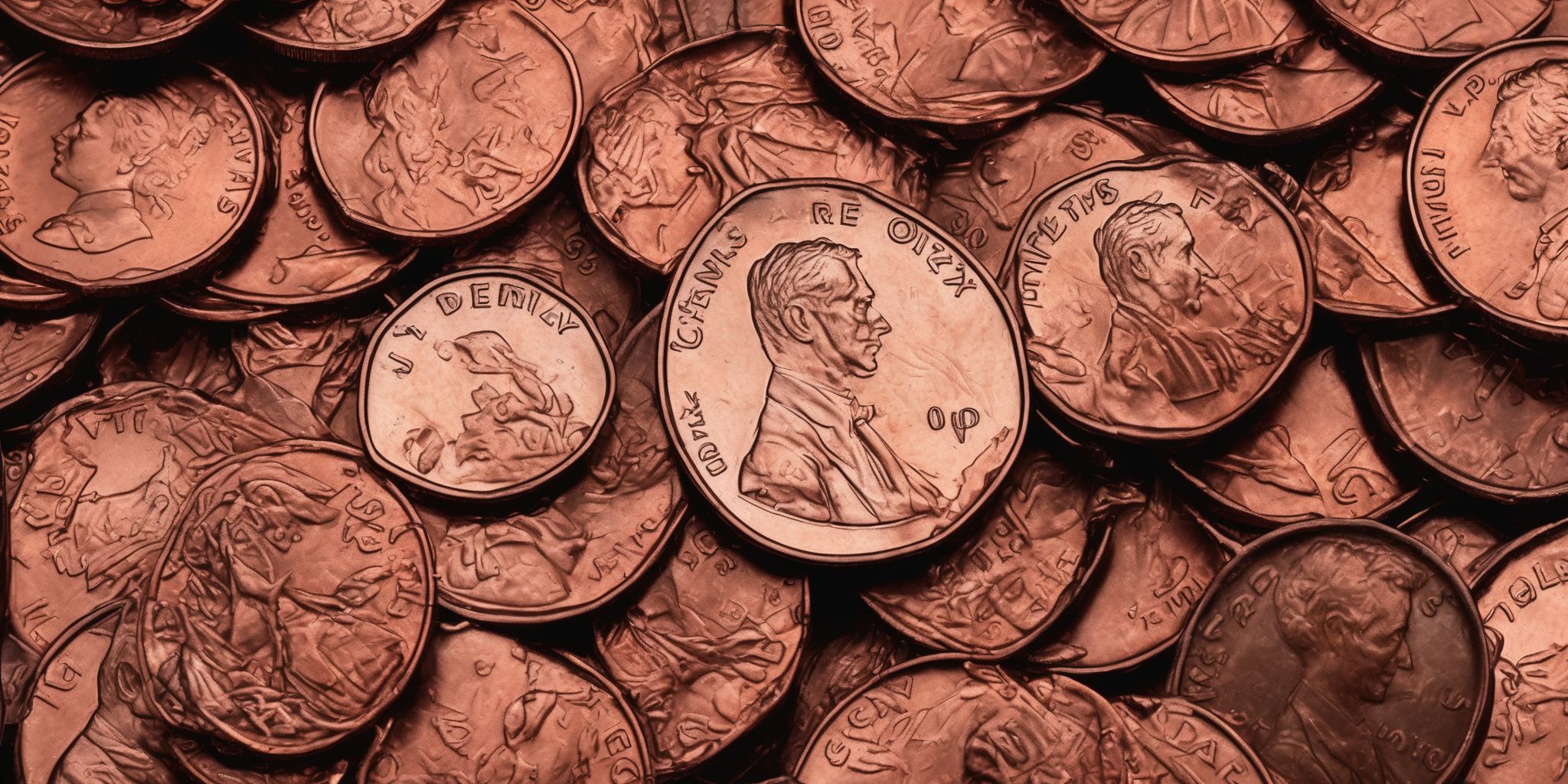 Penny pinching  in realistic, photographic style