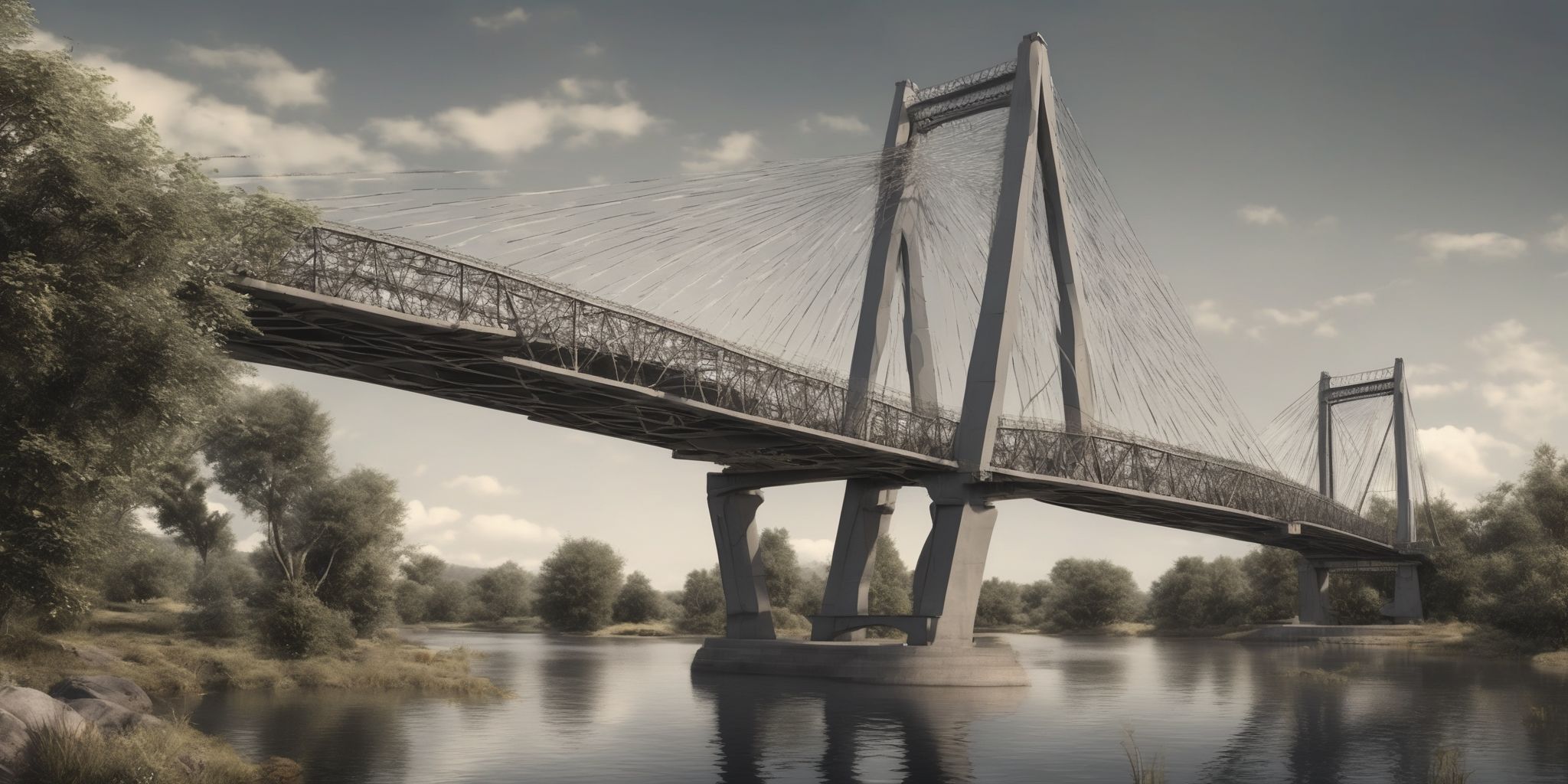 Bridge  in realistic, photographic style